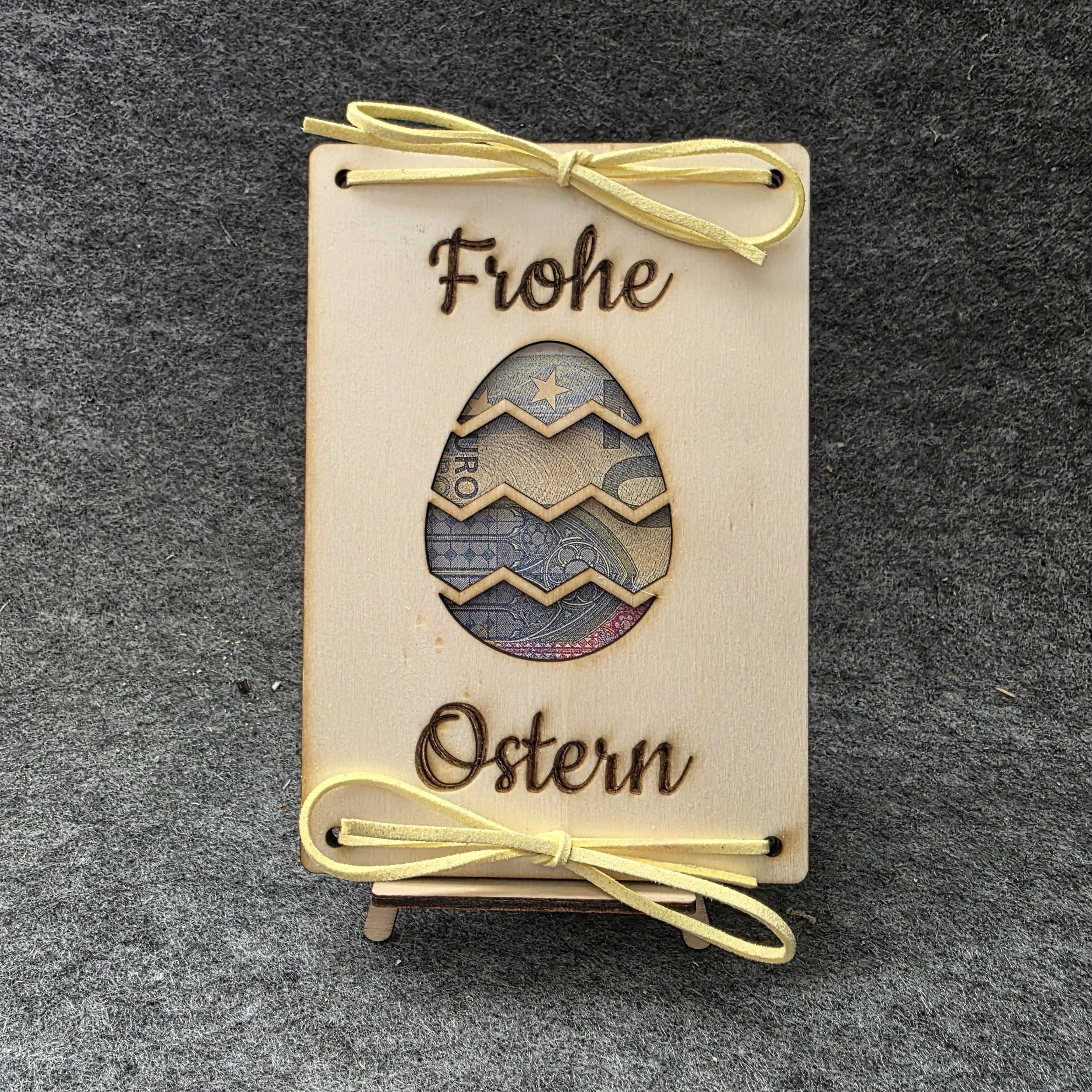 Geldgeschenkkarte "Frohe Ostern" Ostetei 2