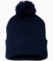 Tuque rebord et ponpon