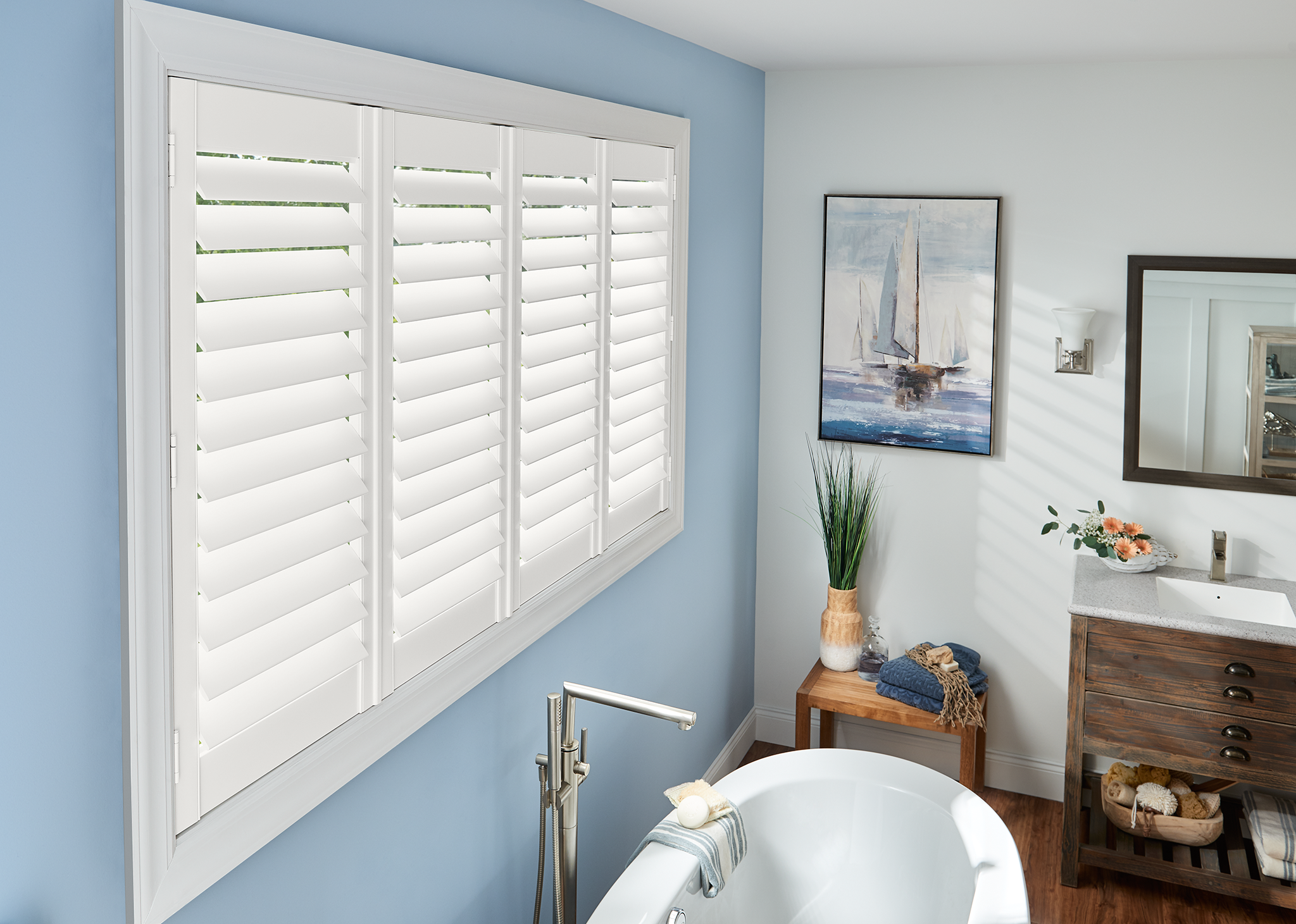 Composite Shutters no tilt bar