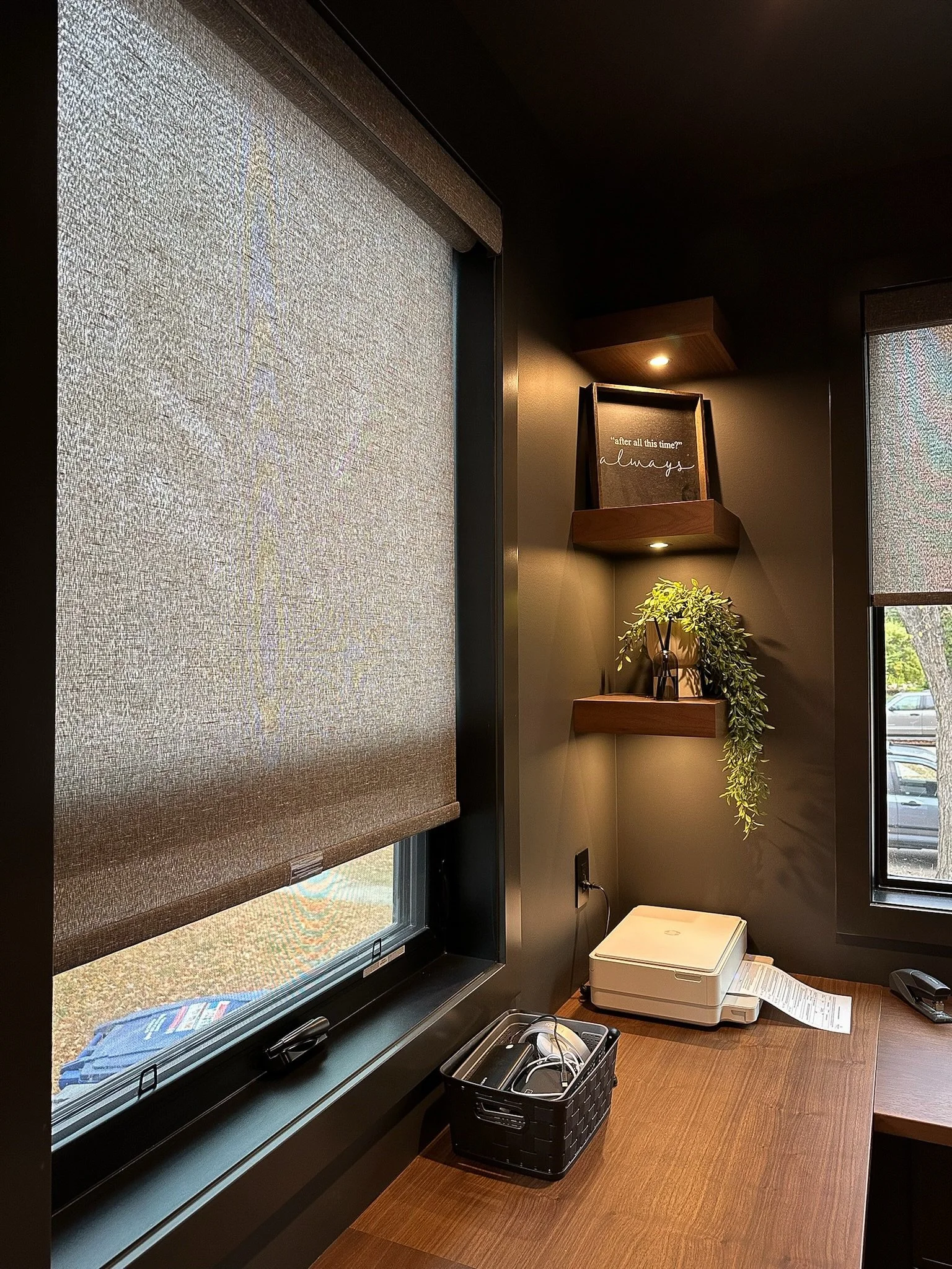 When the room is moody.&nbsp;&nbsp;
The blinds can be moody too.

💫 Follow us for more moody content 
📍 Serving Saskatoon &amp; area