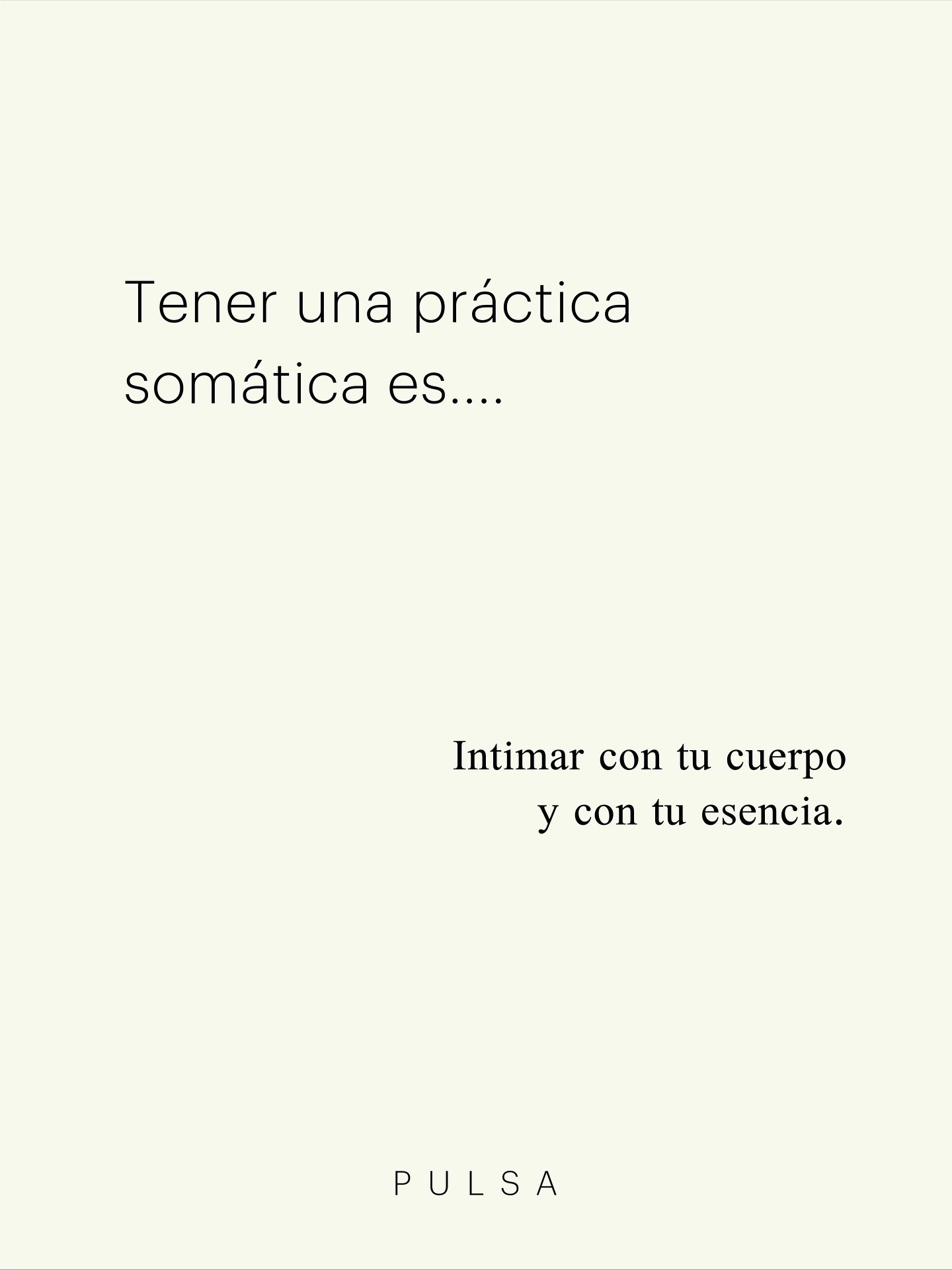 &ldquo;P&iacute;dele a tu cuerpo que te ense&ntilde;e y te lleve en una aventura hacia la intimidad con tu propia esencia&rdquo; 
-The Radiance Sutras-