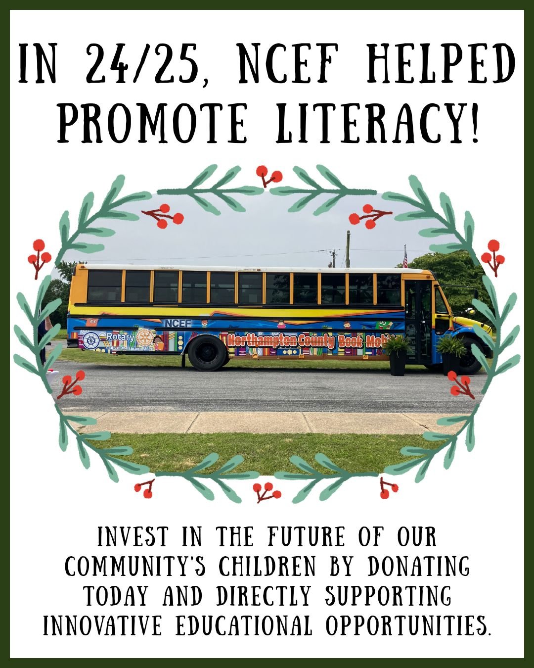 This Giving Tuesday, please consider supporting the Northampton County Education Foundation. Your gift&mdash;no matter the size&mdash;helps enrich classrooms, empower students, and strengthen our small community.

To donate, use the link in our bio.