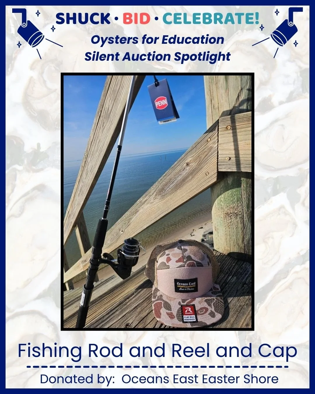 Oysters for Education Silent Auction Spotlight: @oceanseast_easternshore 

From unique experiences to local treasures and one-of-a-kind finds, there&rsquo;s something for everyone &mdash; and every bid helps support students and teachers in Northampt