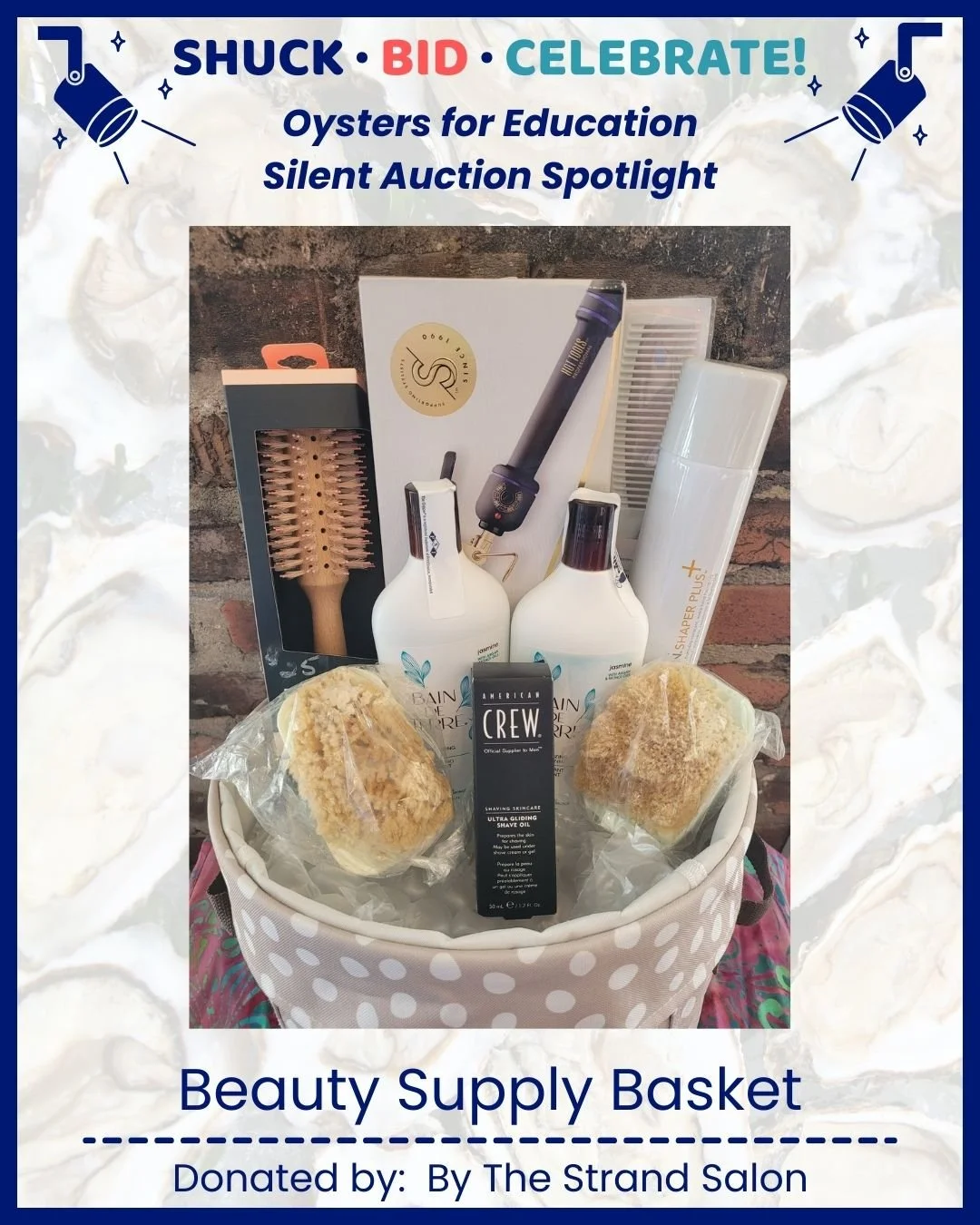 Oysters for Education Silent Auction Spotlight: @bythestrandhairstudiocc 

From unique experiences to local treasures and one-of-a-kind finds, there&rsquo;s something for everyone &mdash; and every bid helps support students and teachers in Northampt