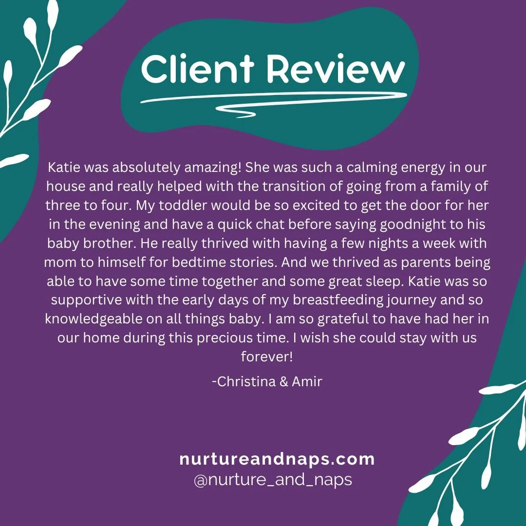 It was so much fun supporting Christina & Amir this summer! I loved being able to help make sure they got to spend quality time with their toddler and time to themselves during their first few months postpartum. 
Whether it's your first child, s