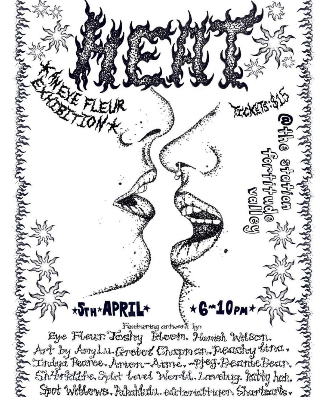 HEAT EYE FLEUR EXHIBITION POSTER