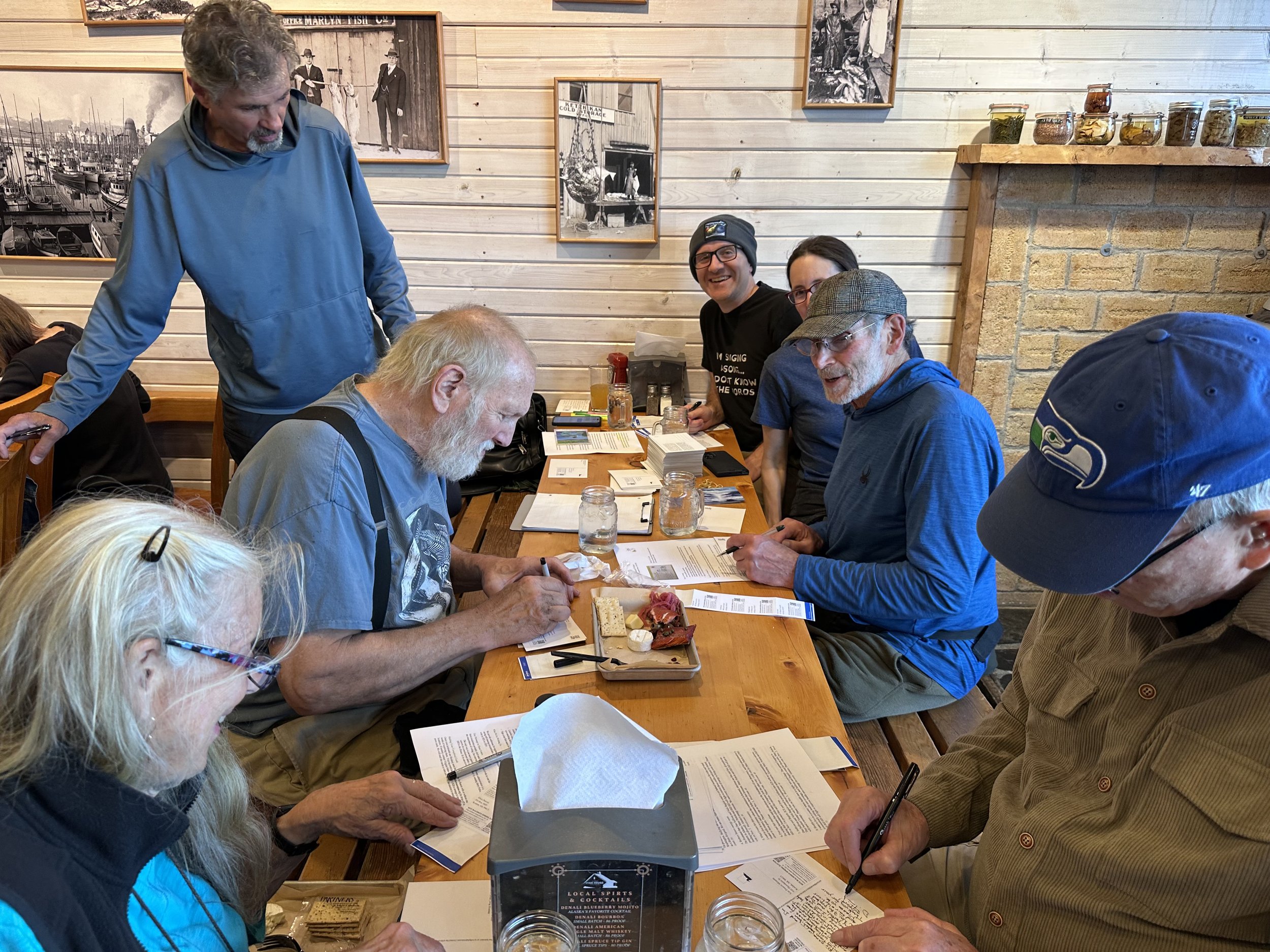 Postcard writing party