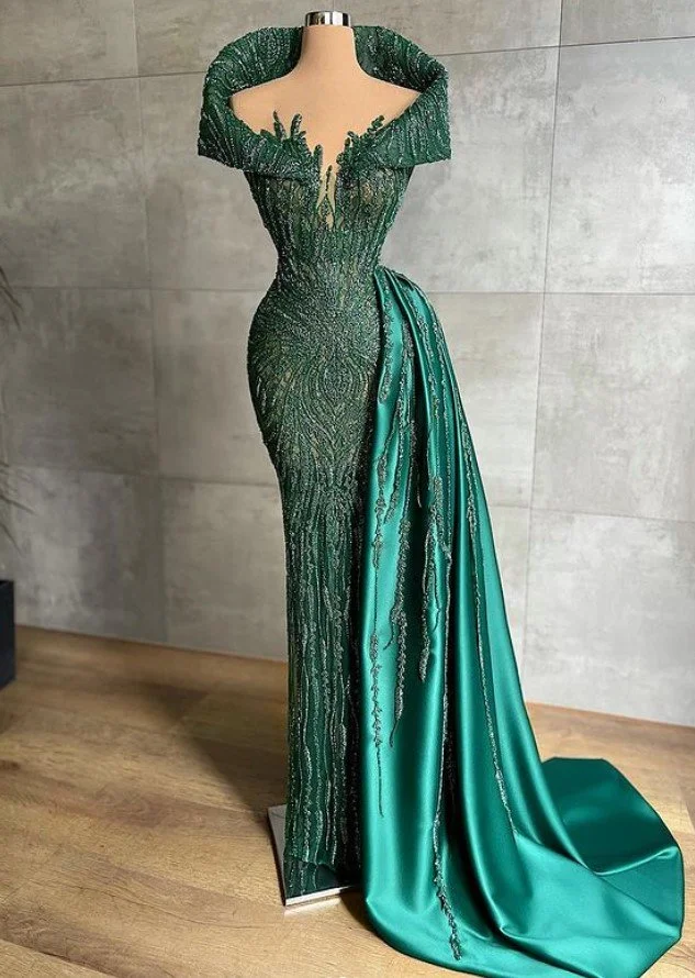 emerald green great gatsby dress Women's 1920s Flapper Dress Short Sleeve Sequin Art Deco Fringed Gatsby Costume main image 0