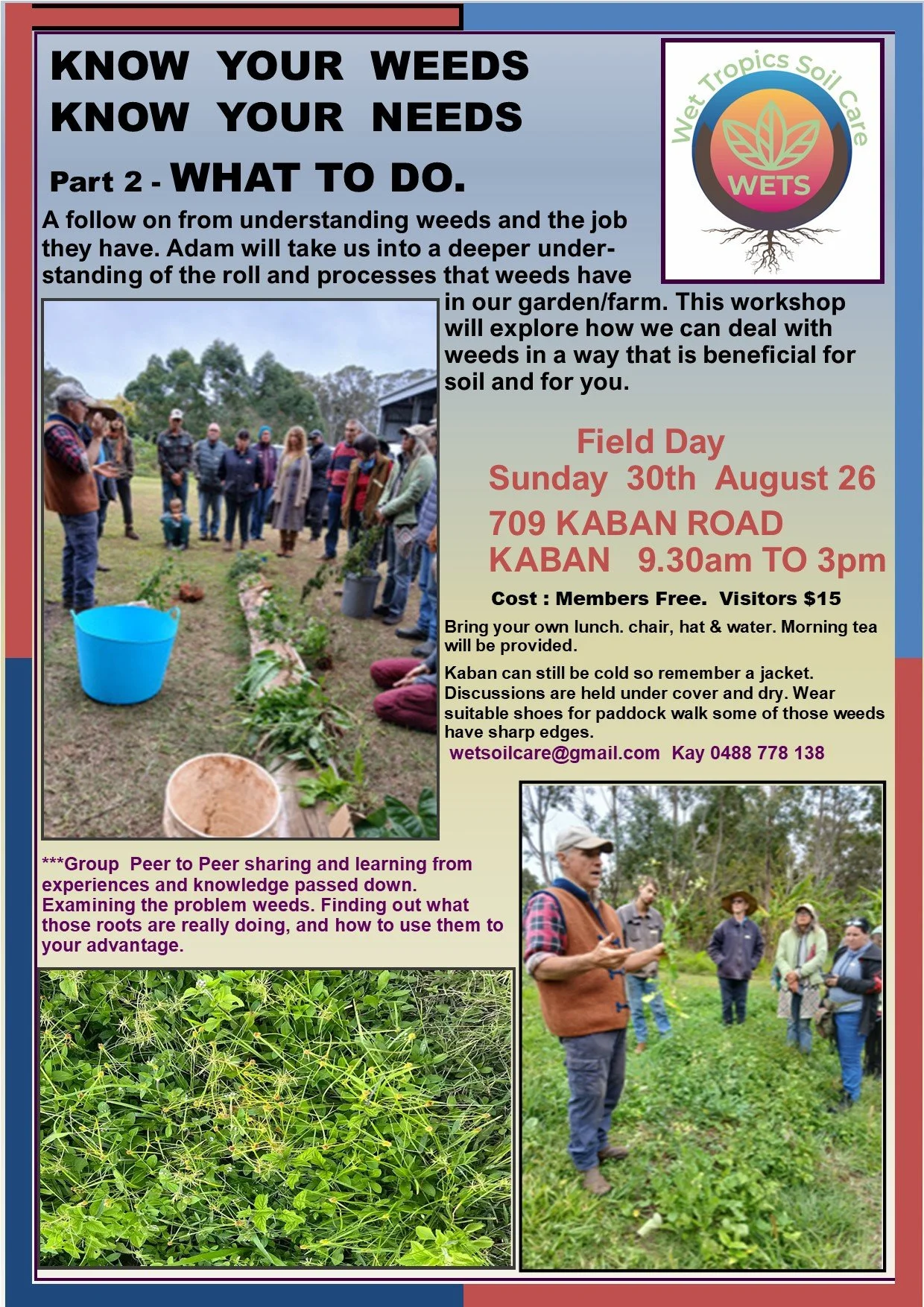 Field Day Know Your Weeds Part 2 30th August 26  All welcome