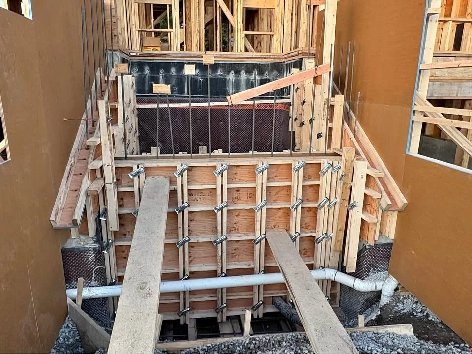 Strong reinforced concrete slab installed for residential project in Nanaimo