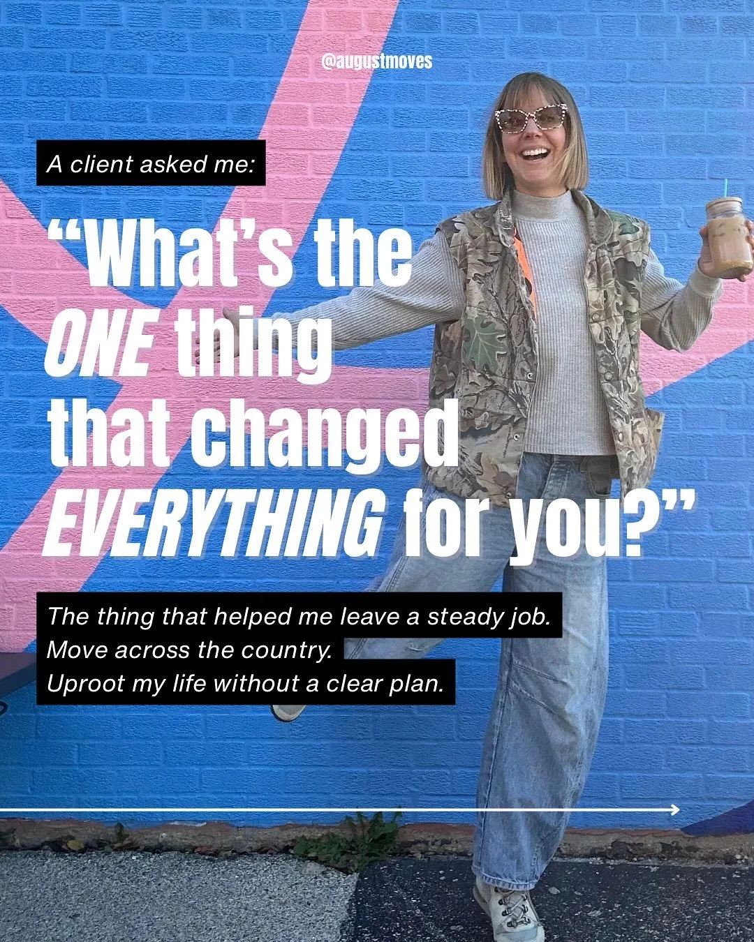 Fresh haircut obviously called for a coffee shop mural photoshoot 💇&zwj;♀️

I&rsquo;m cooking up something to help you find your pace, tune in, and move through winter with more intention and authenticity!

Want first dibs?
Email&rsquo;s dropping ne