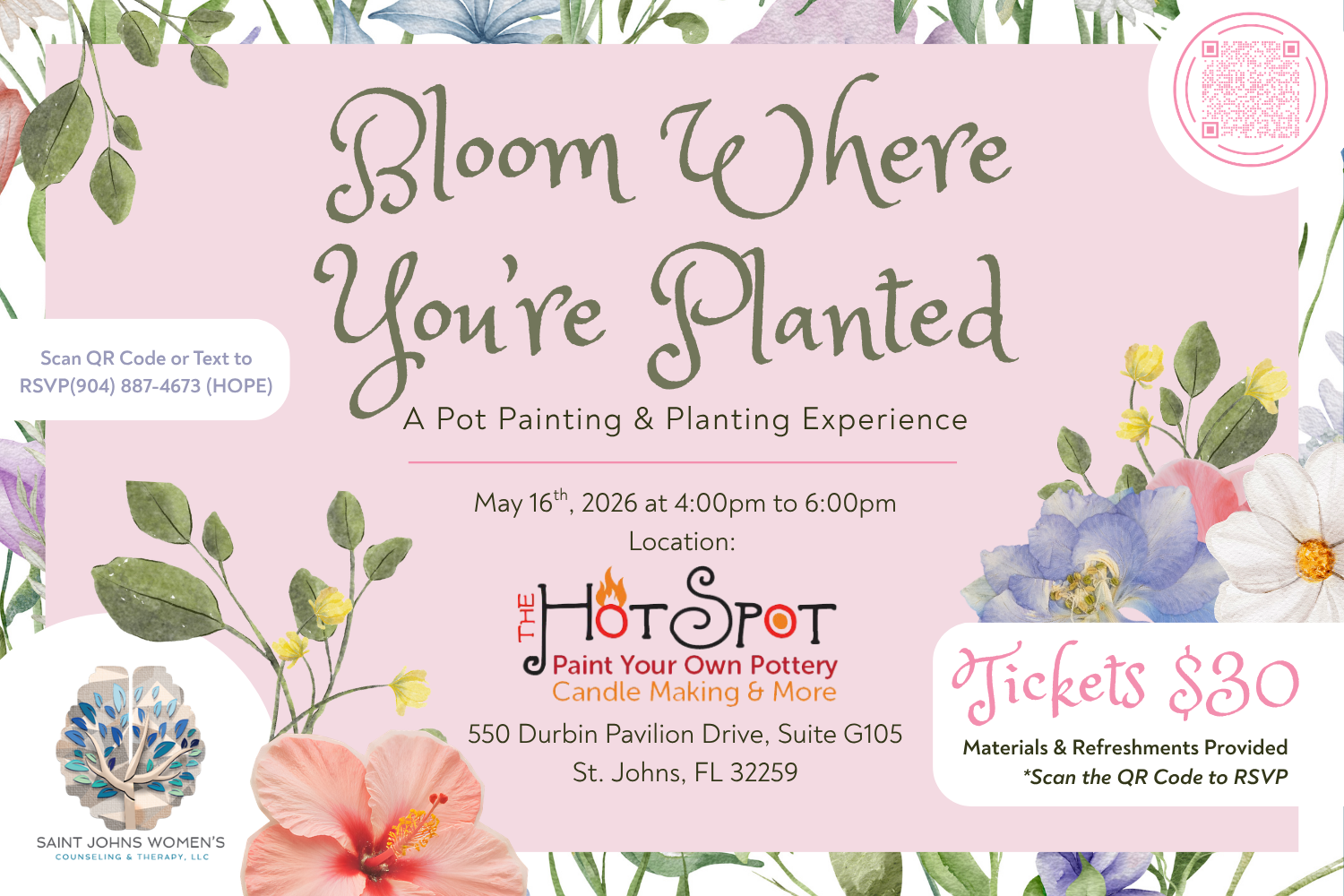 SJWC&amp;T Bloom Event