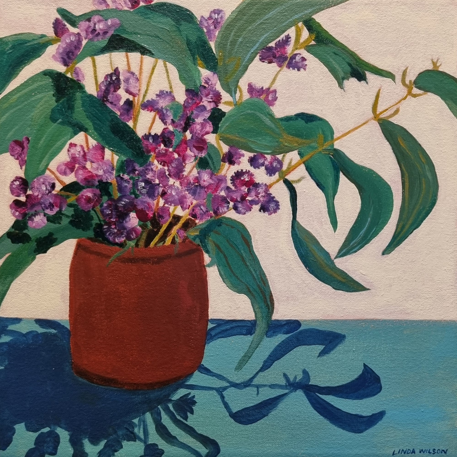 ‘Kimberley Wildflowers’ - Acrylic on Canvas - 30 cm x 30 cm - Click image to purchase.