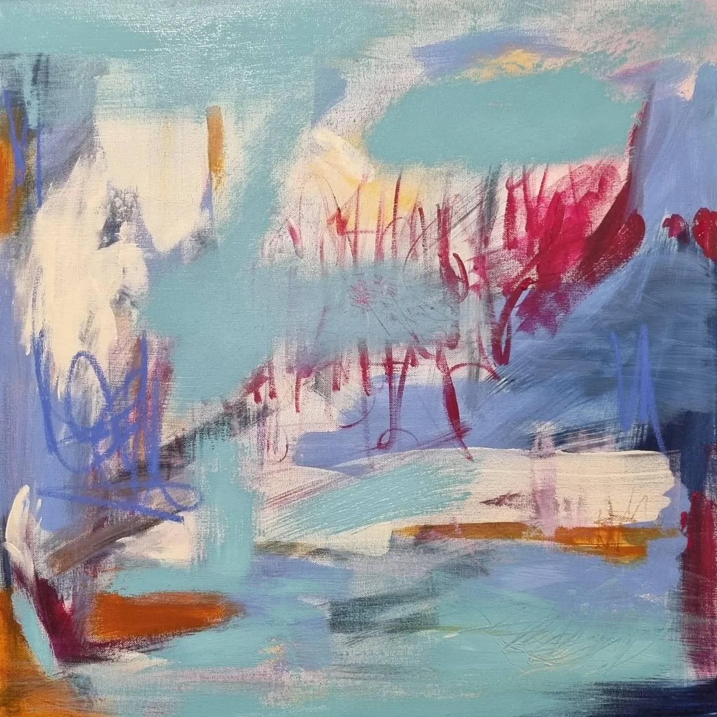 Trying something new. 🩵

#australianabstractart