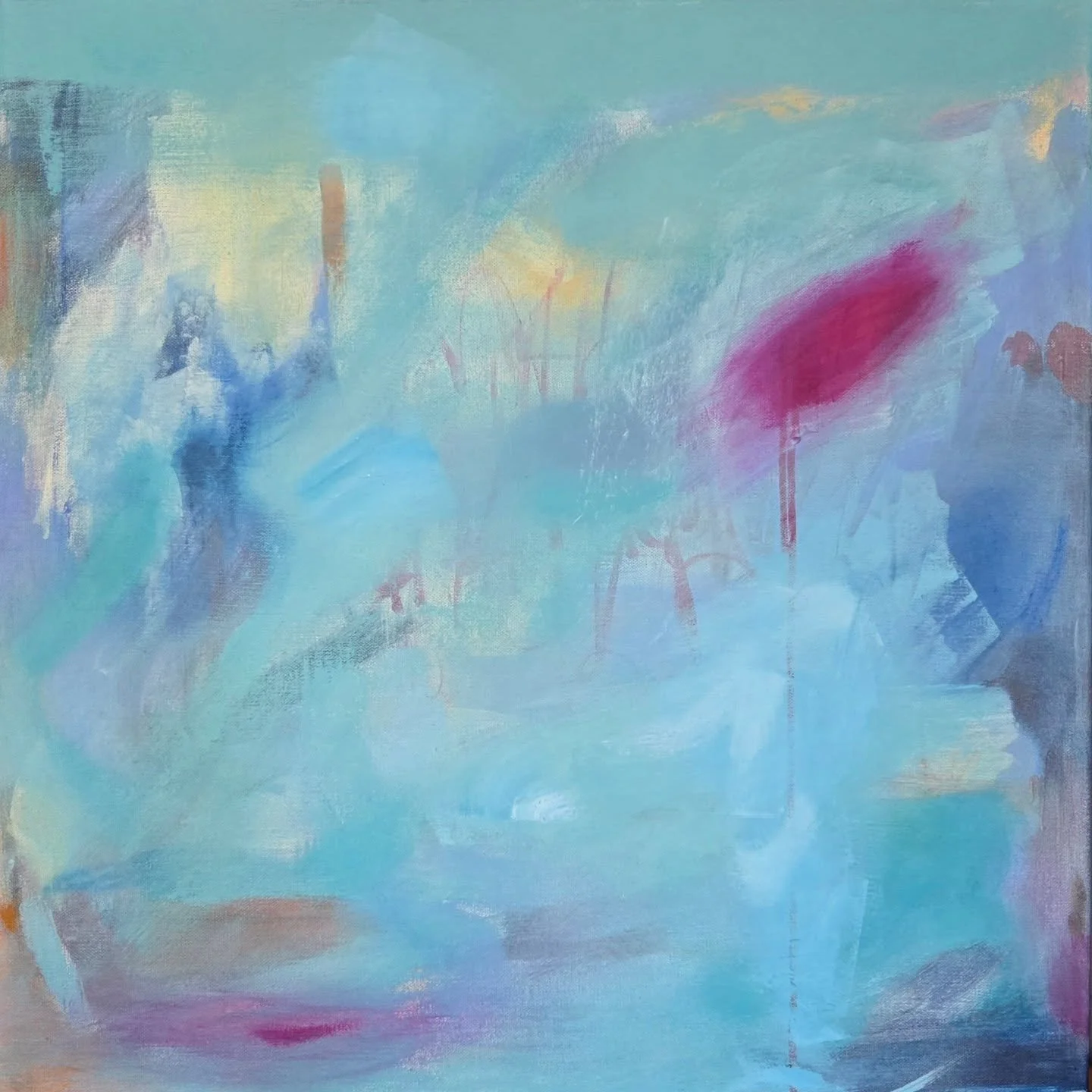 Abstract experimentation. Abstract painting is nothing and everything. It looks so easy and yet is quite difficult. When does it go from nothing to something? So many questions. 🩵

#abstractaustralianart #bluepaintings