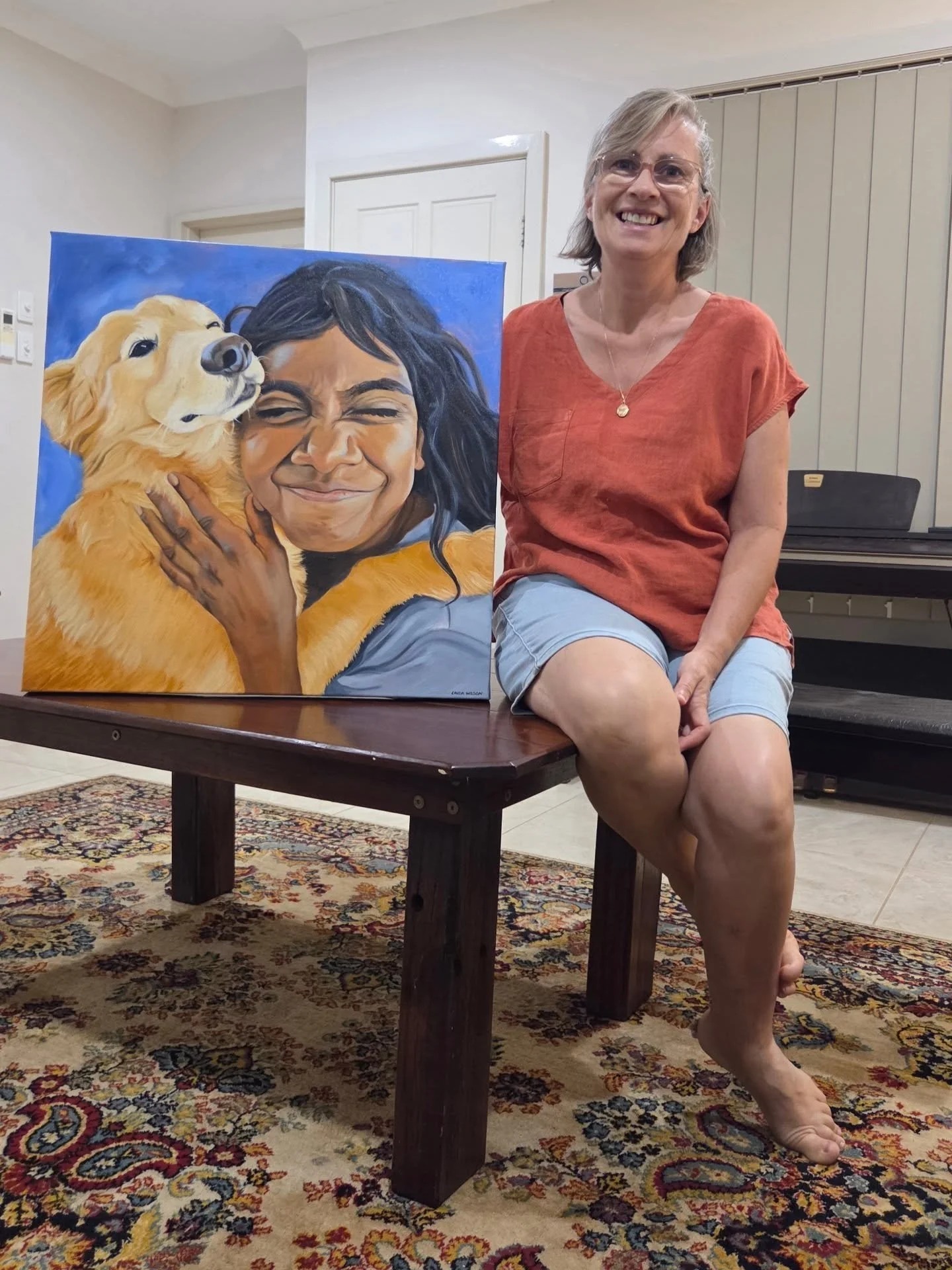 Realised I cut my head off in my last post. (Not a great Instagram move!)

Hope you're having a good day. 🙂

#westkimberley
#australianartistsoninstagram
#australian