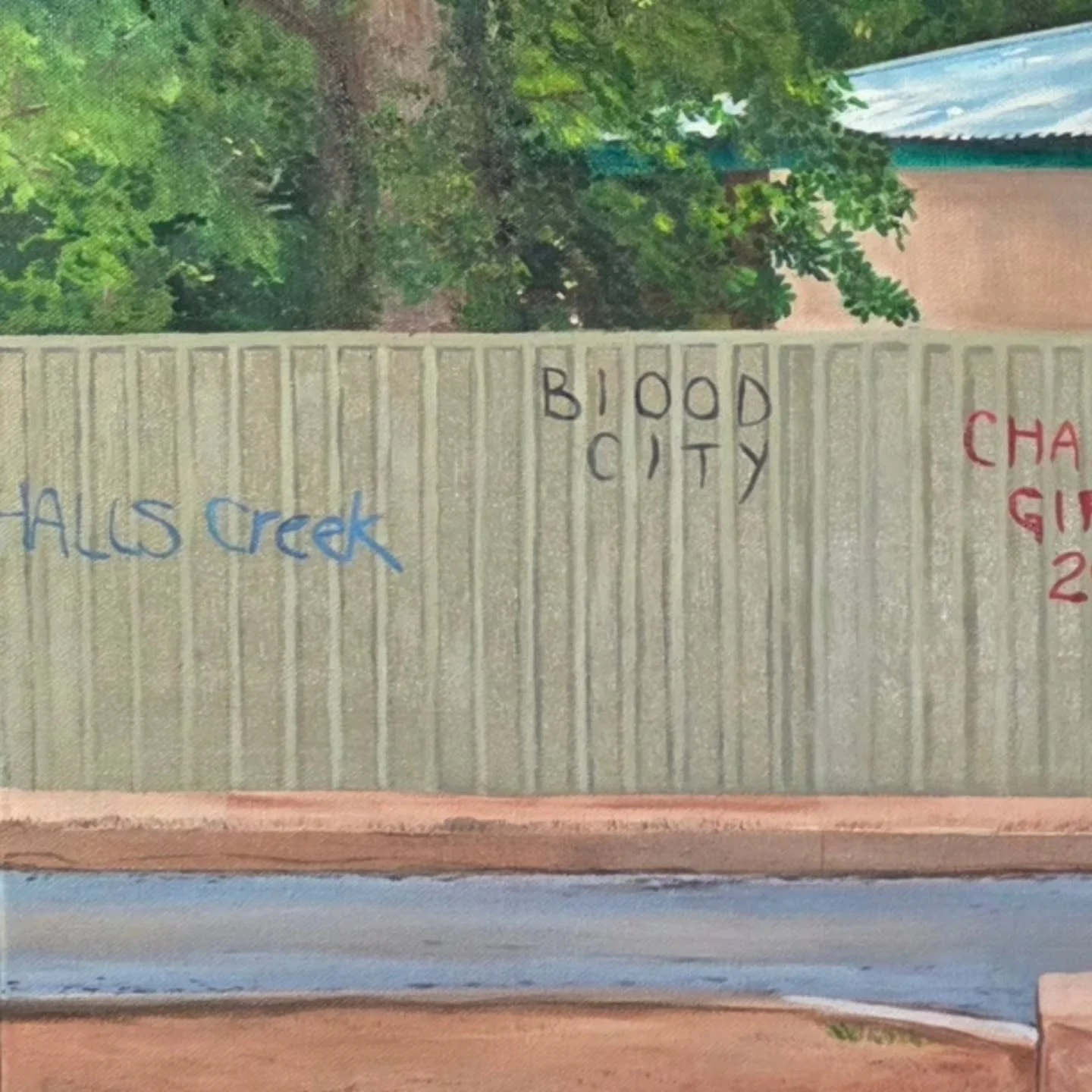 'Walking to Woolies' is somewhere between Derby WA &amp; Sydney right now. Fingers crossed it arrives at the @michaelreidsydney in good time for the @nationalemergingartprize