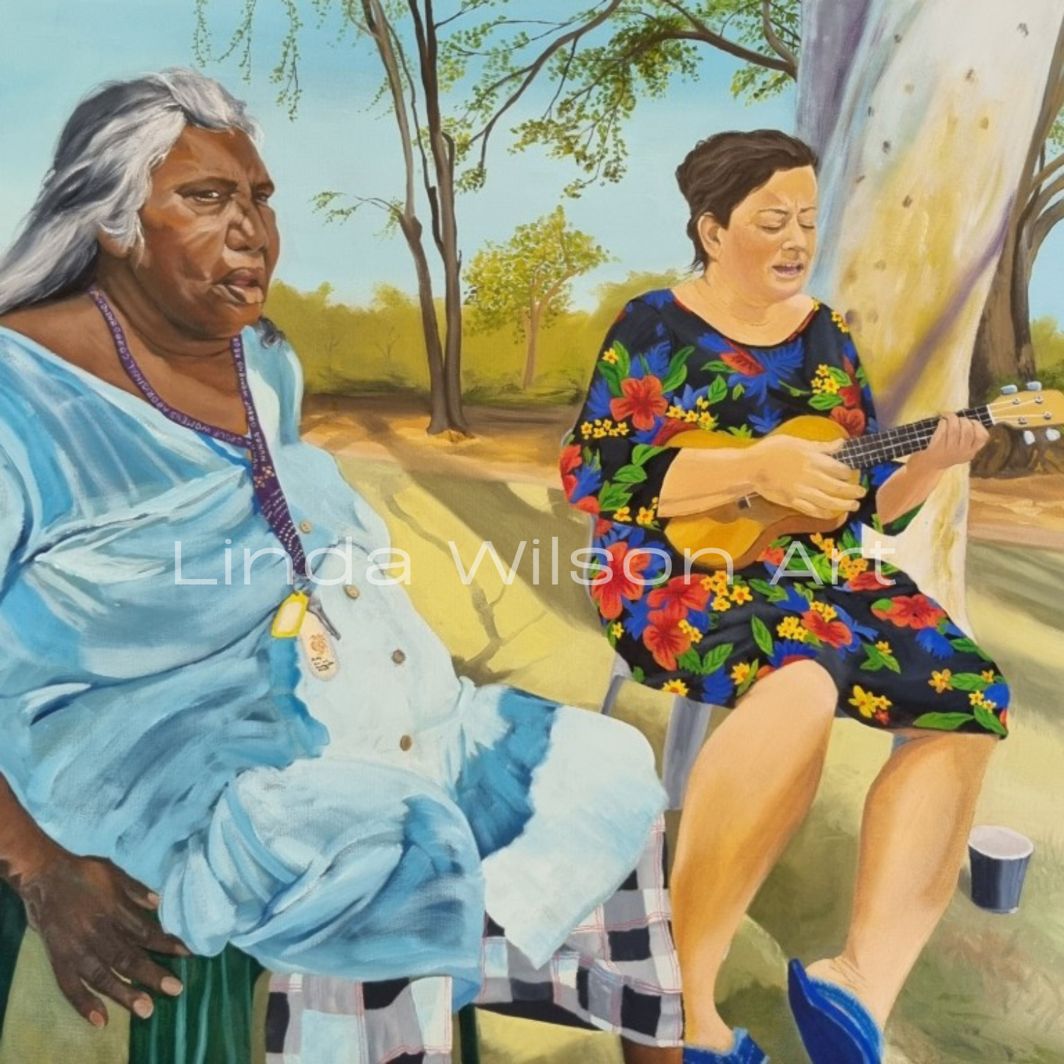 Singing at Playgroup - Oil on Canvas - 61cm x 61cm - SOLD