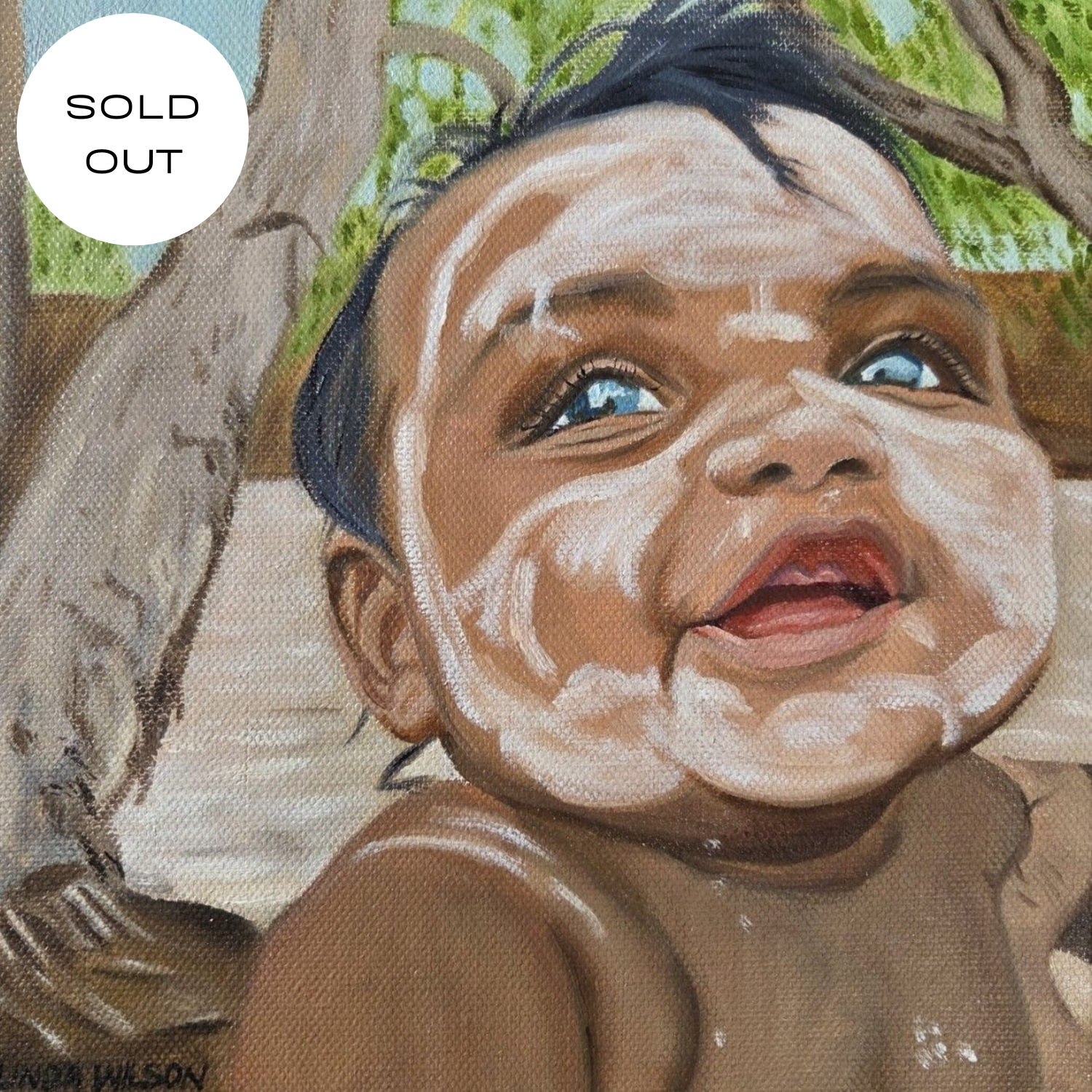 A Swim at May River - Original Oil Painting