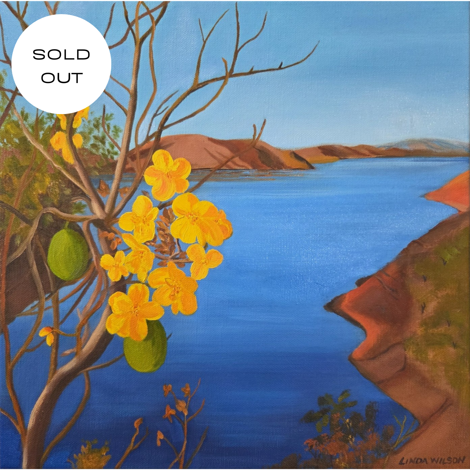 Kapok Lake - Original Oil Painting - Framed