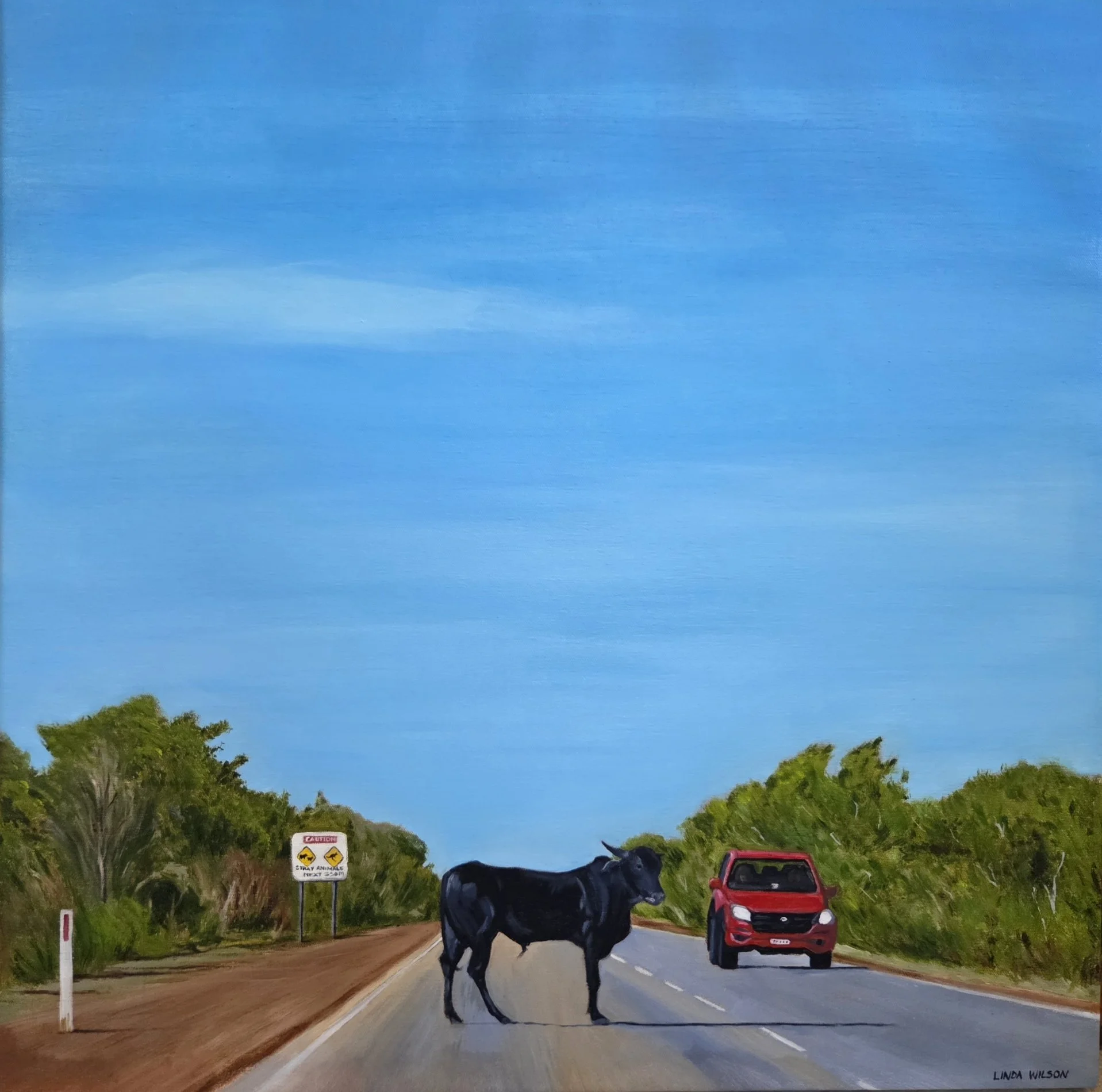 Watch Out Fella! - Original Oil Painting
