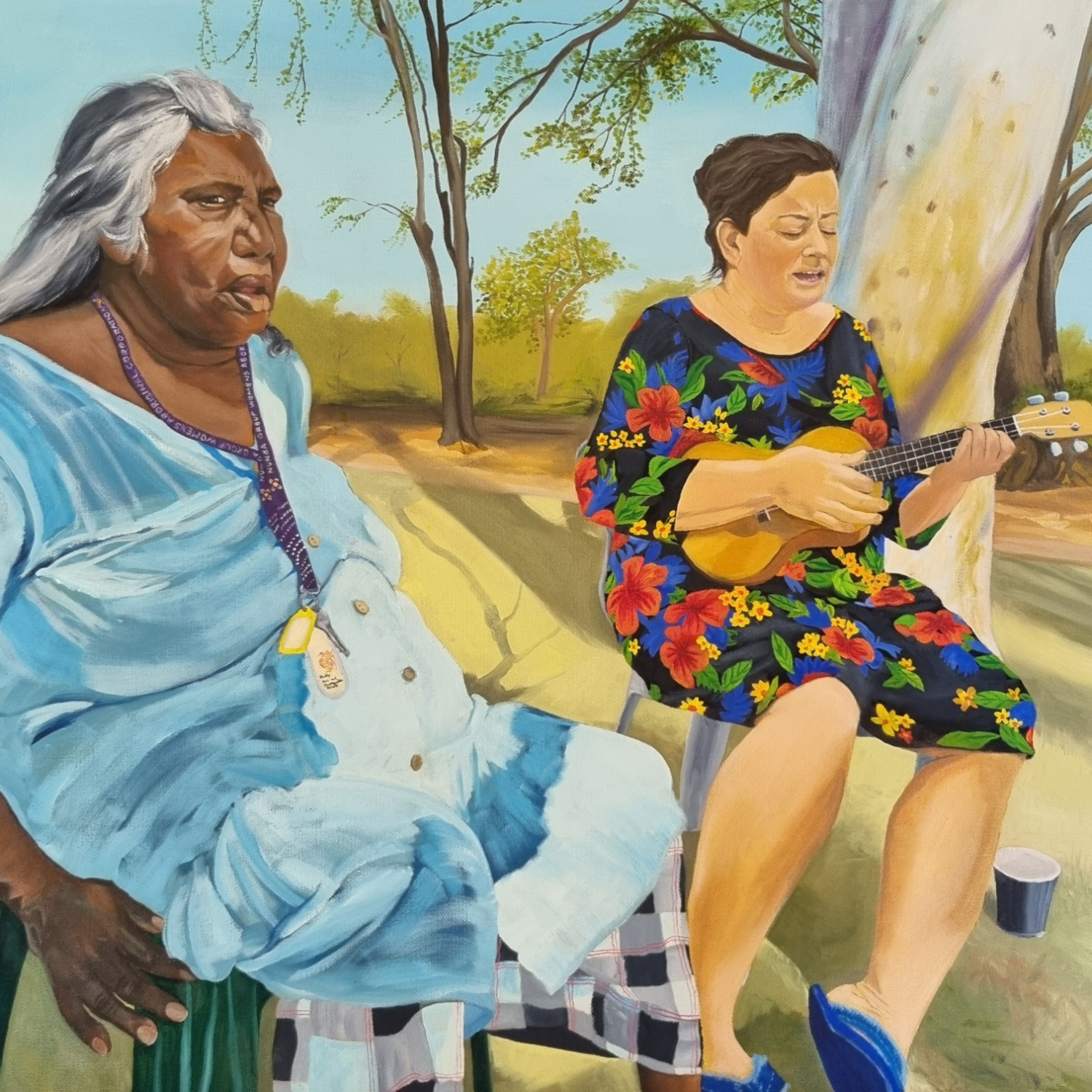 Singing at Playgroup - Oil on Canvas - 61cm x 61cm - SOLD