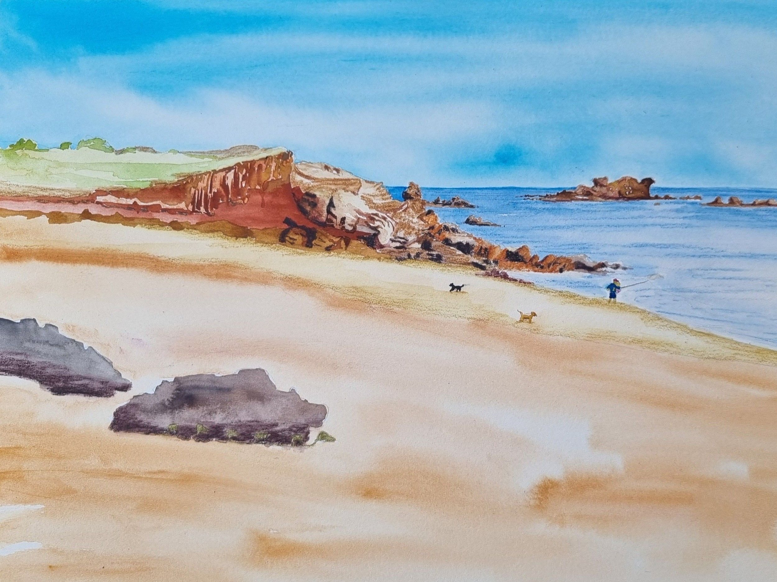 Mercedes Cove - Watercolour on Paper - 23cm x 31cm - Click image to purchase.