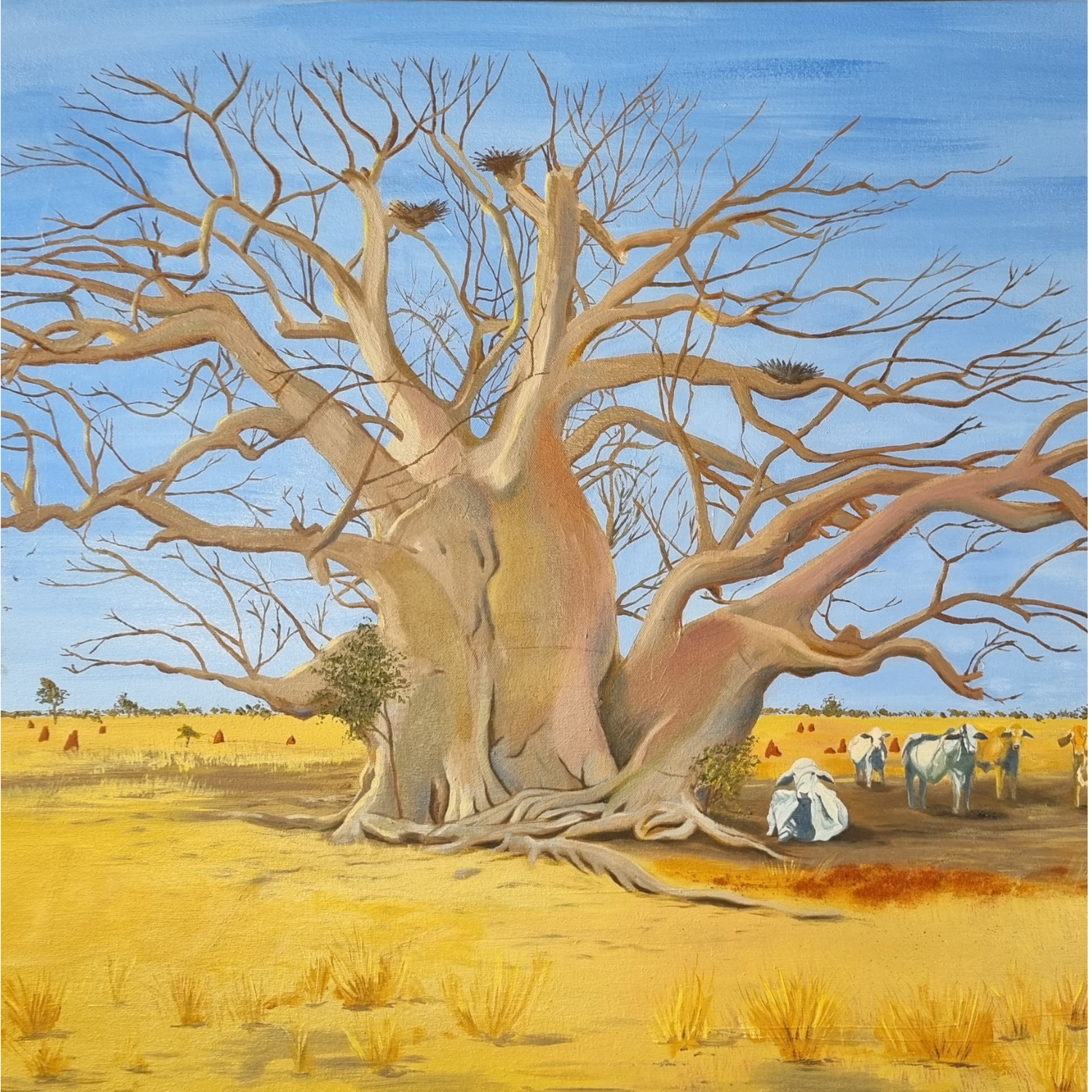 Mighty Old Boab - Acrylic on Canvas - 80cm x 60cm - SOLD.