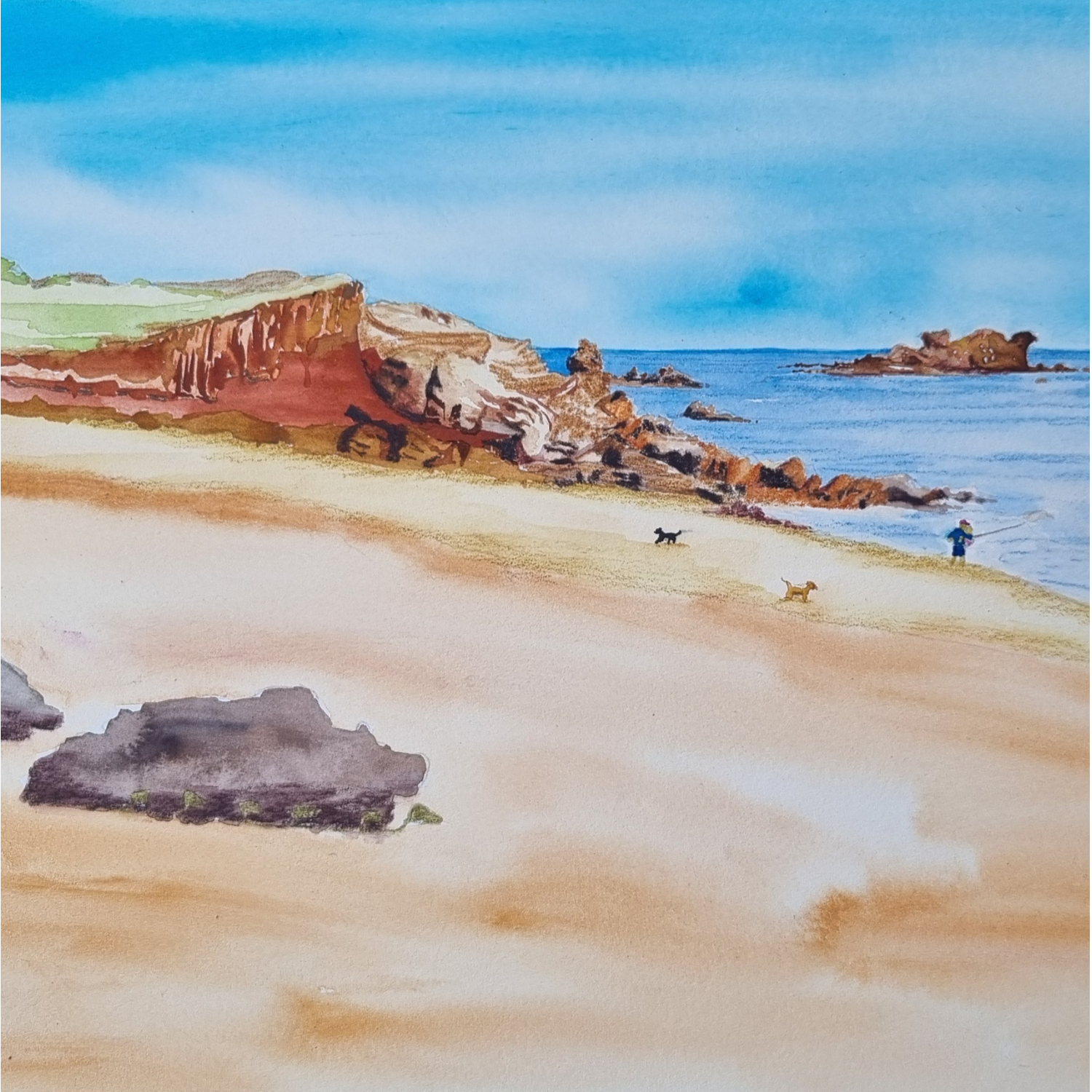 Mercedes Cove - Watercolour on Paper - 23cm x 31cm - Click image to purchase.