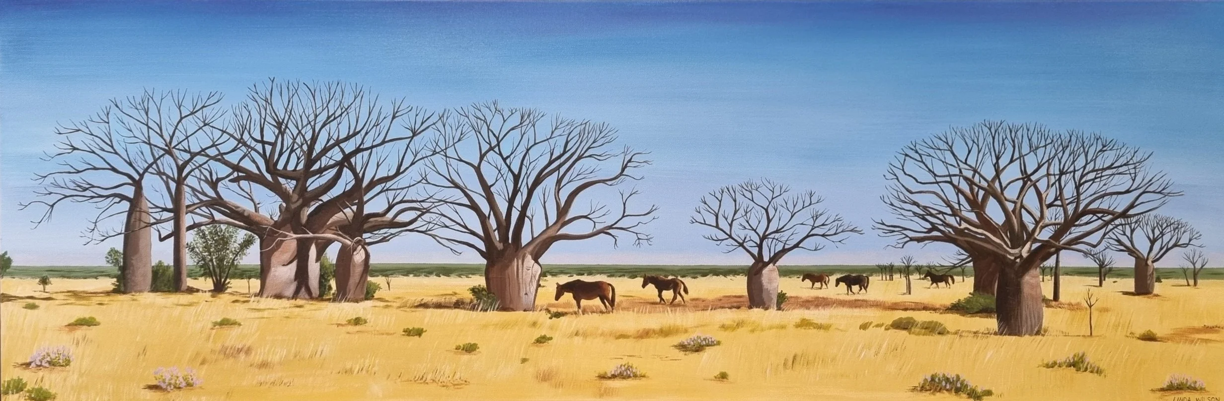 On the Way to Noonkanbah - Original Painting (SOLD)
