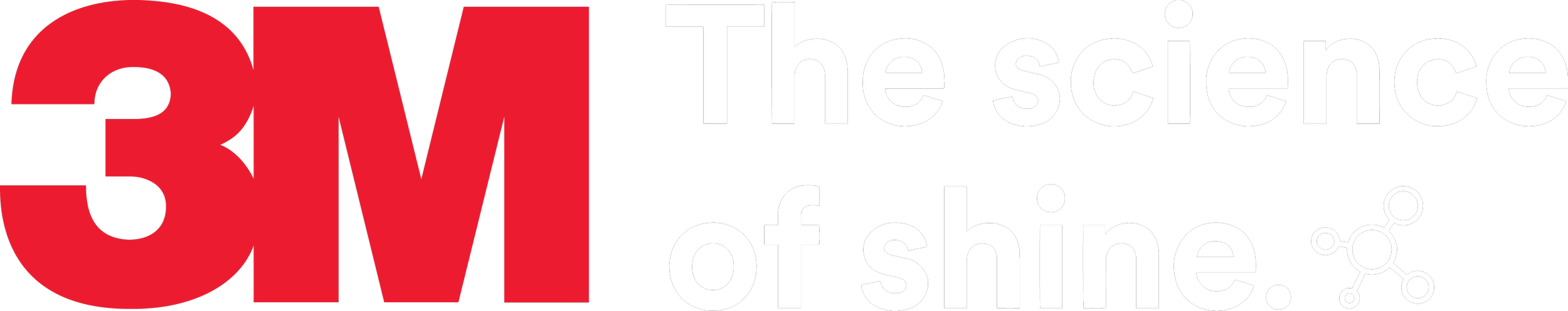 3M logo with the slogan "The science of shine" and a small molecular structure graphic.