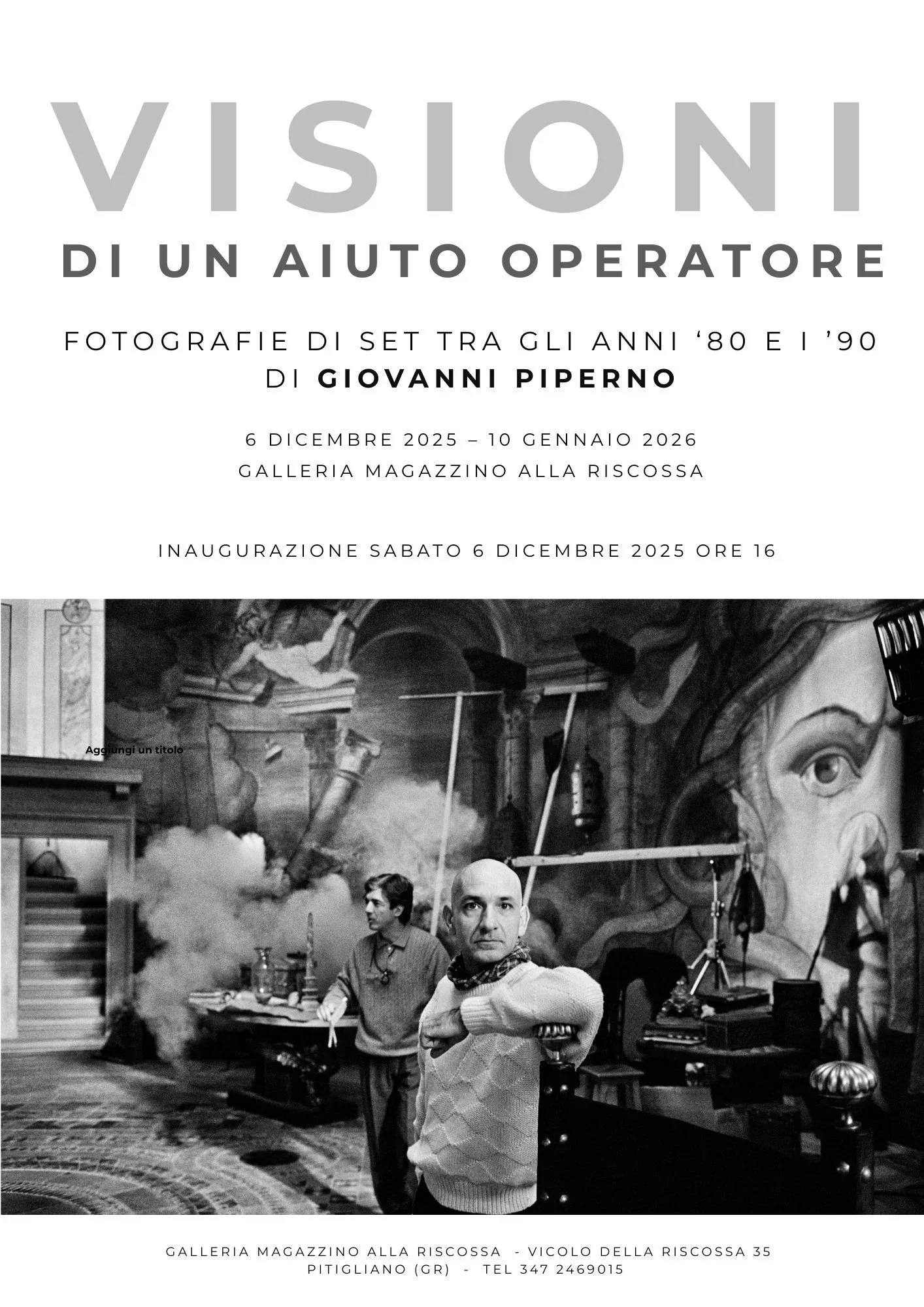 VISIONI DI UN AIUTO OPERATORE
