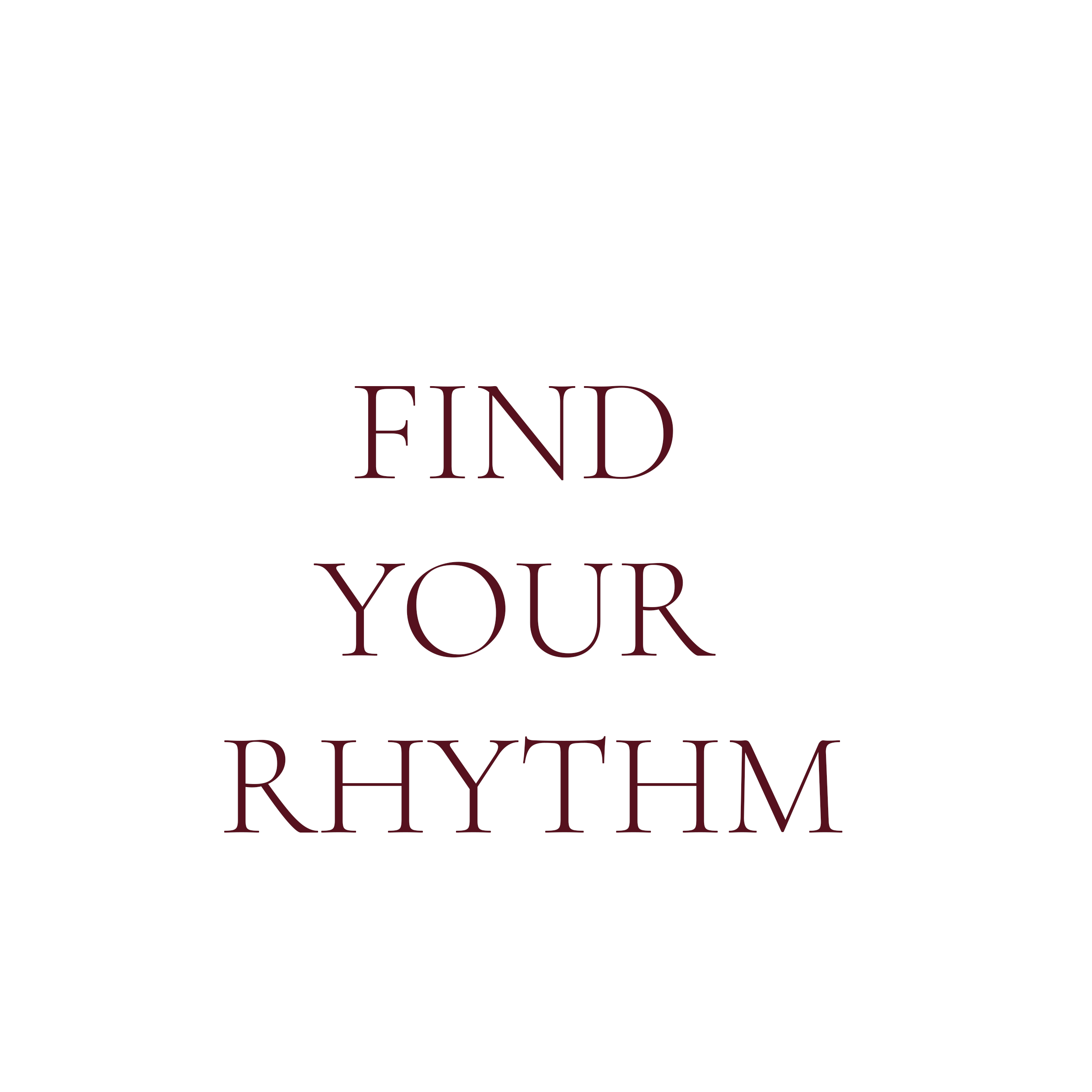 textbox: find your rhythm