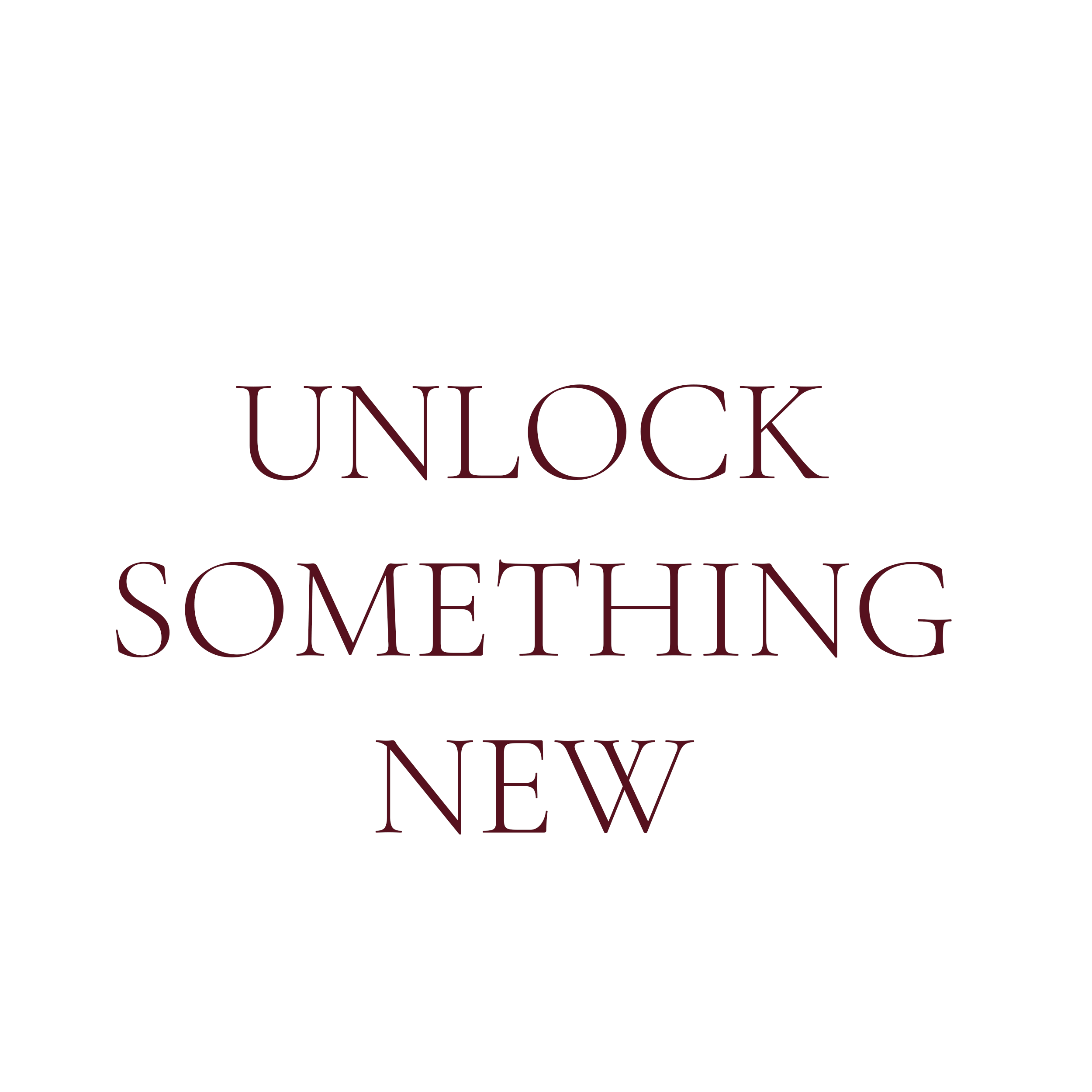 text box: unlock something new
