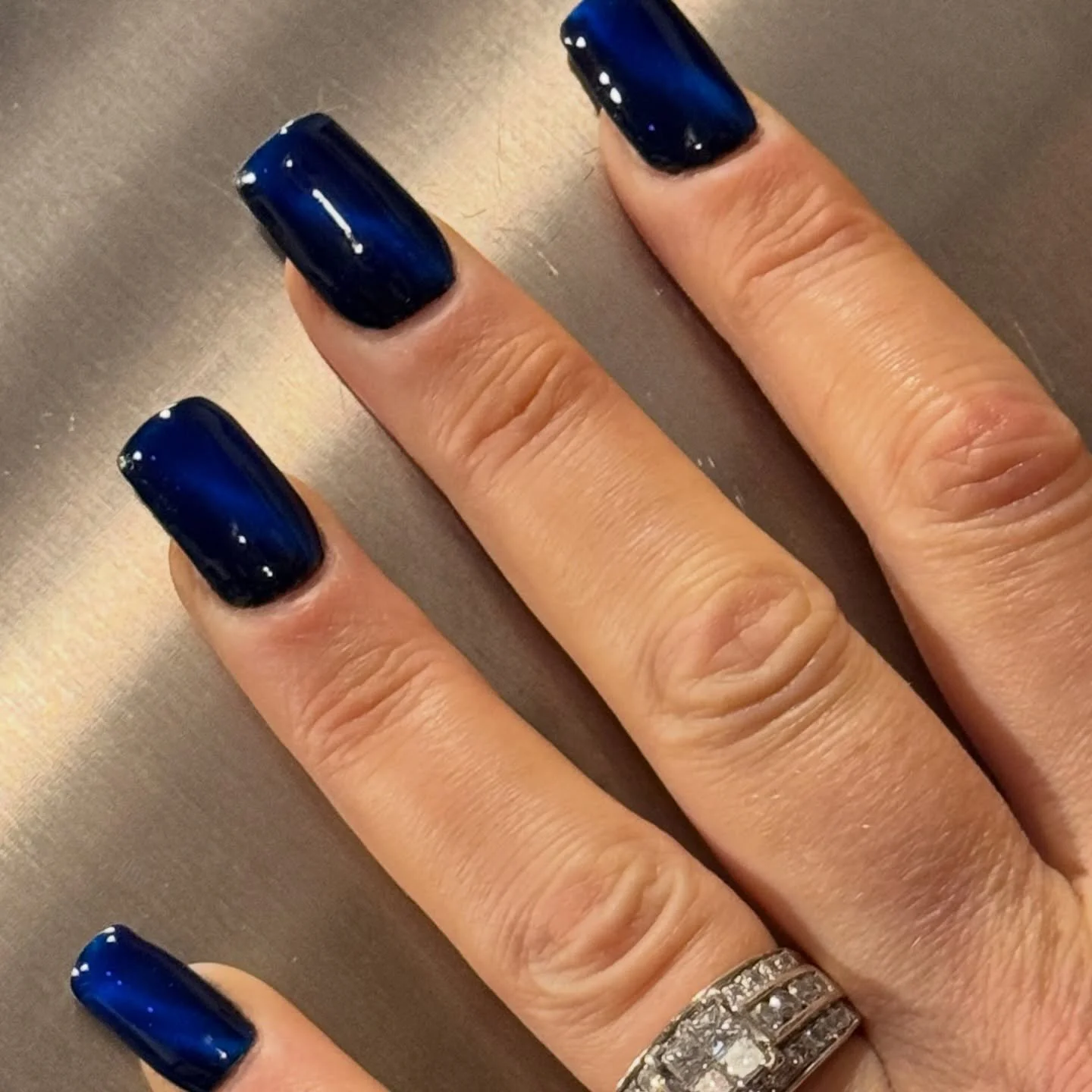 The kind of blue that makes you stare a little longer 🌌

&bull;
&bull;
&bull;
&bull;
&bull;
&bull;
#nails #milwaukeenailartist #nailart #naillover #gelnails #nailsnailnails #gangstacryl #nailsofinstagram #nailaddict #mkenailtech #milwaukeenailtech #