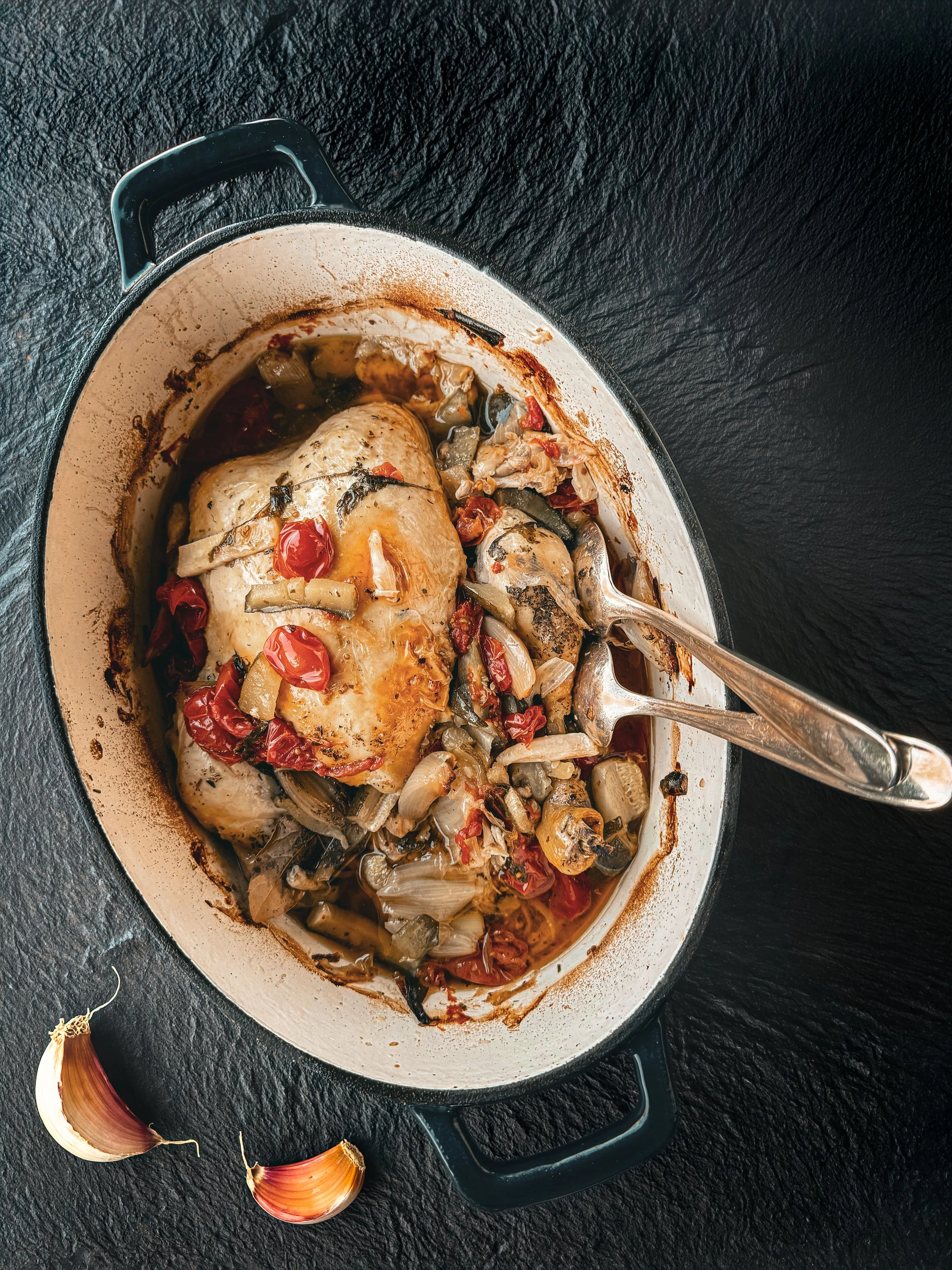 Hoevekip uit de oven