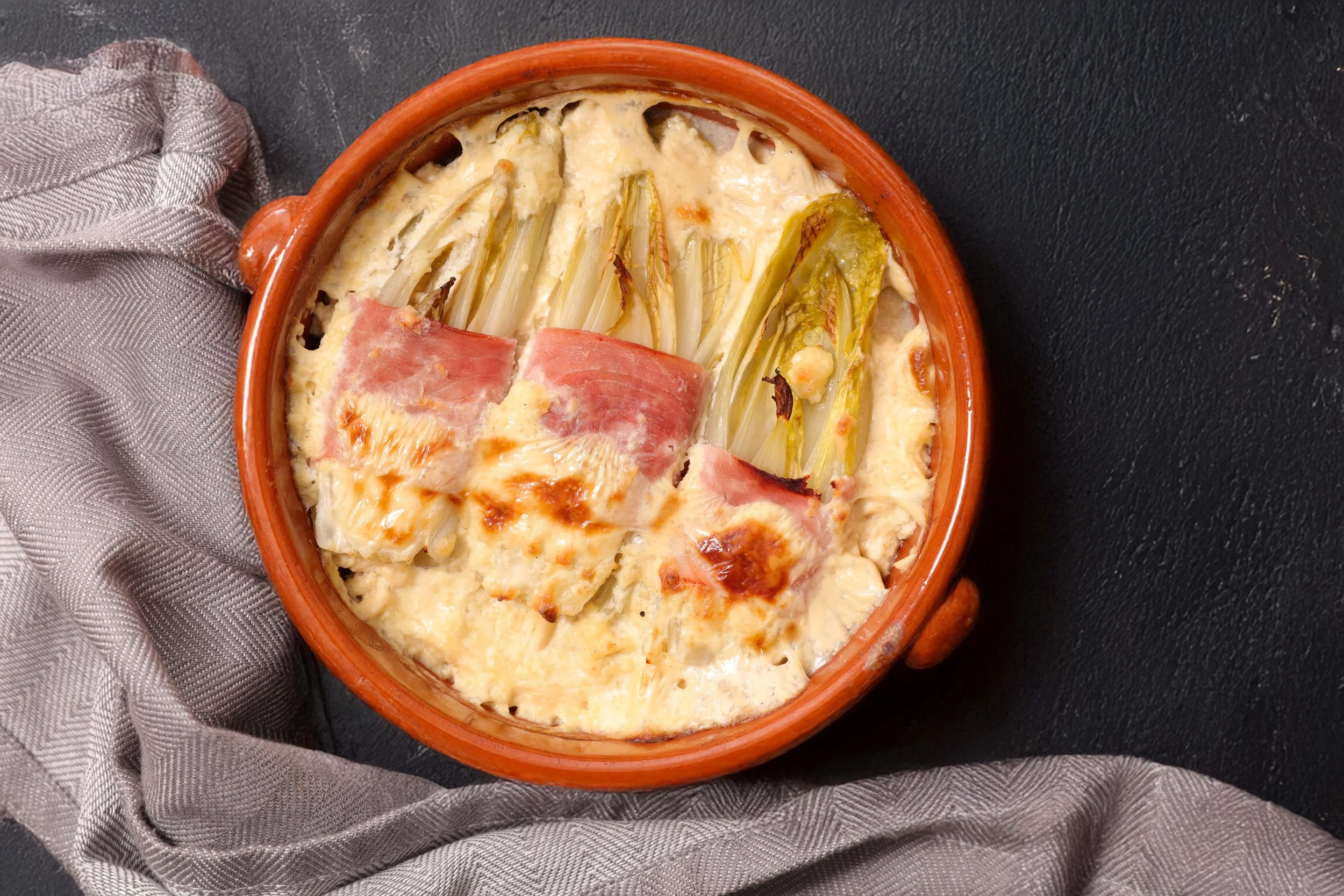 Witloofrolletjes met ham &amp; kaas