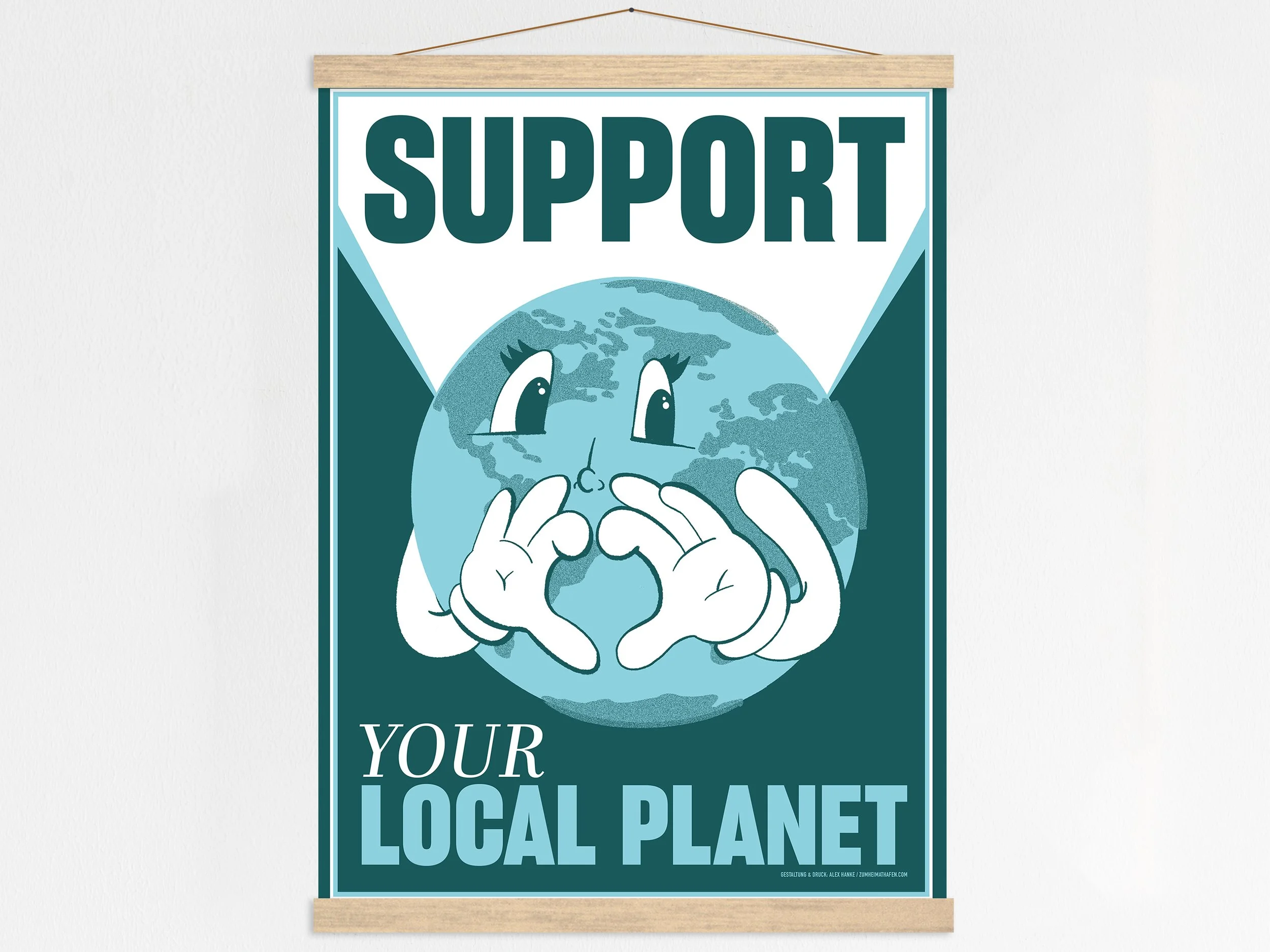 Green Planet art print