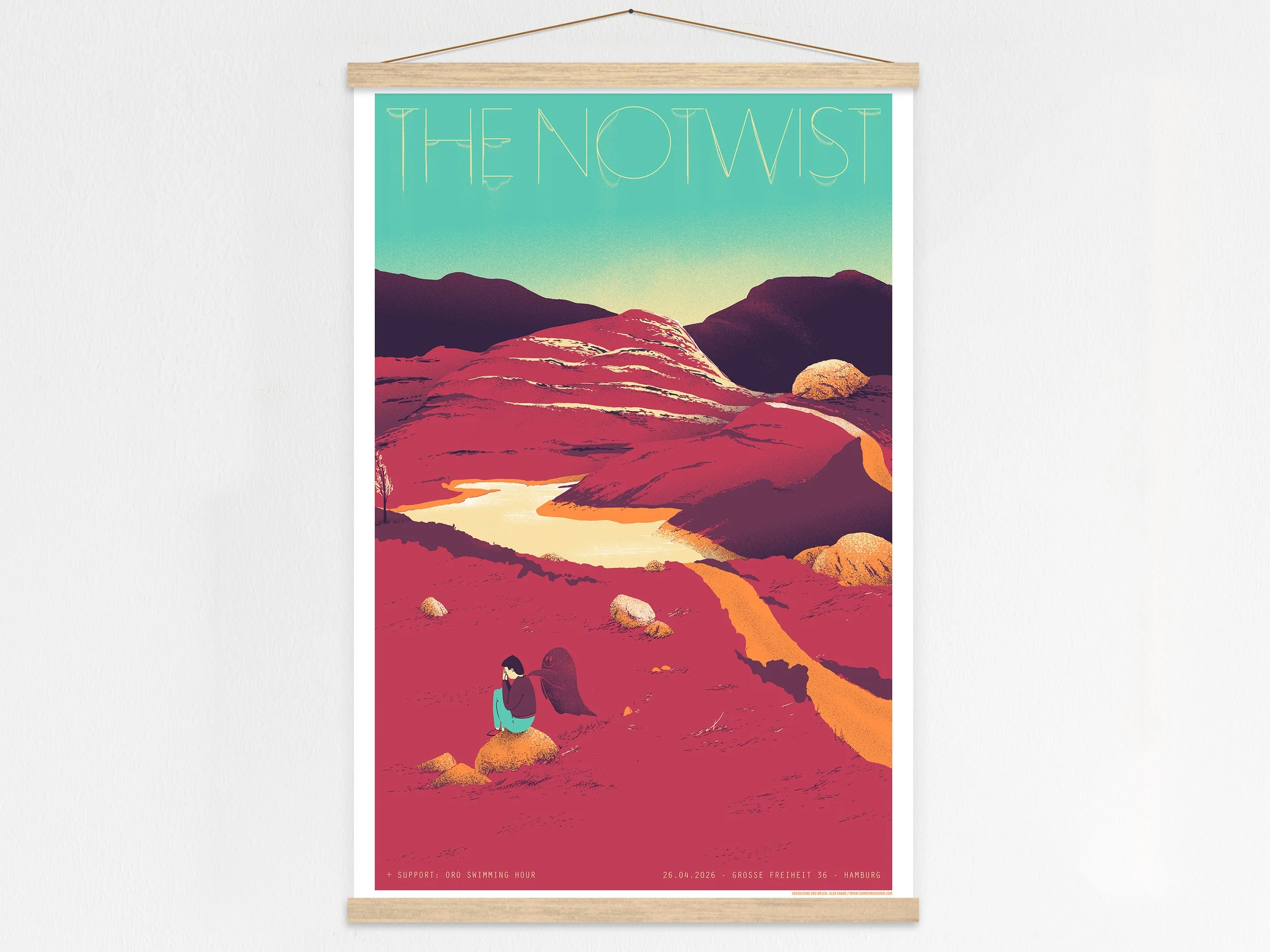 The Notwist screen print with poster hangers