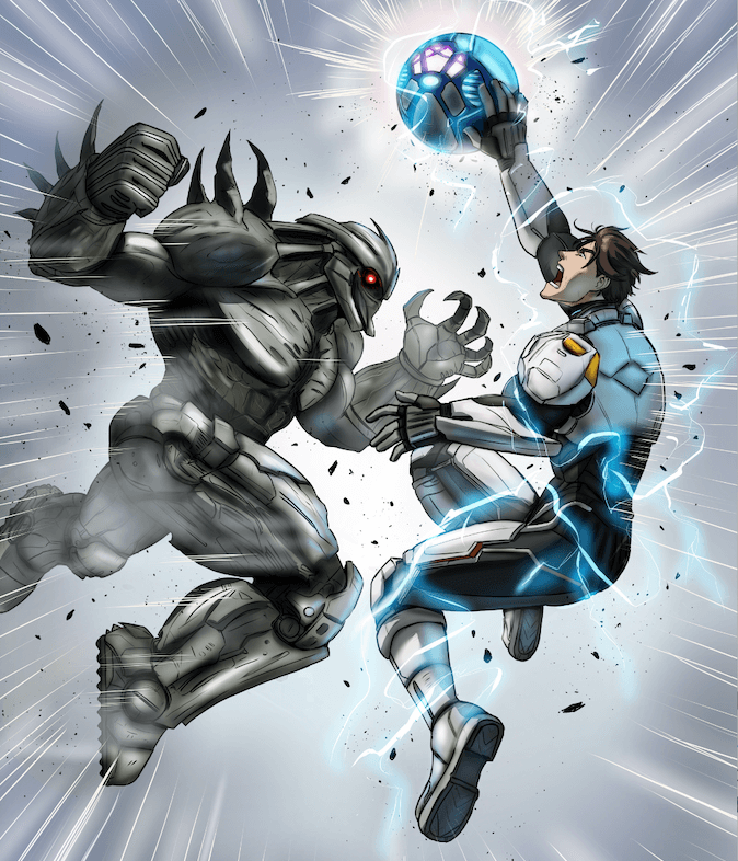 Alex Graves fighting in Starball