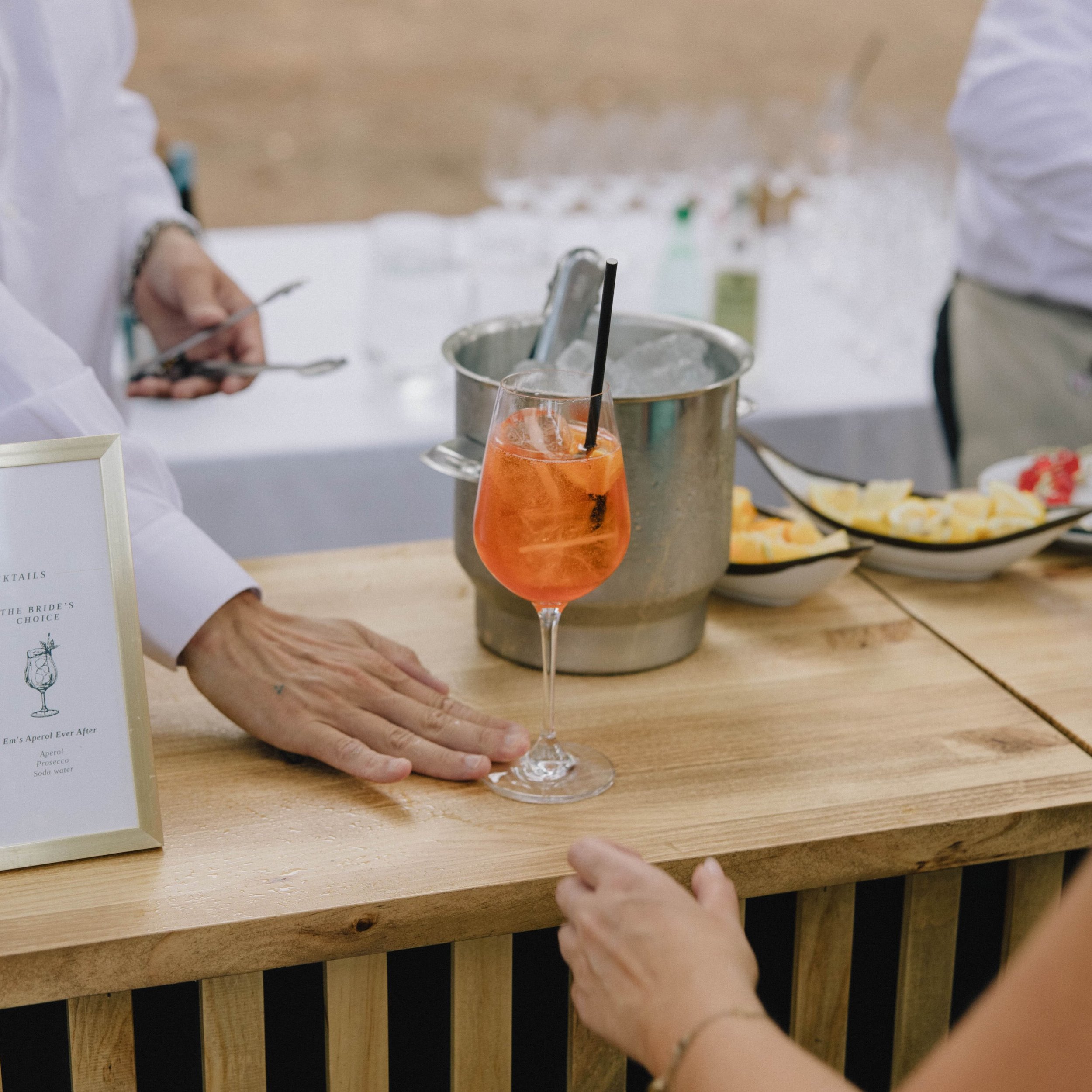 Aperitivo, a staple and highlight of any destination wedding.

The bit no couple wants to miss because of photos- so they didn&rsquo;t! 

Instead, Em &amp; Jonny spend quality time catching up with their favourite people around the pool, enjoying a f