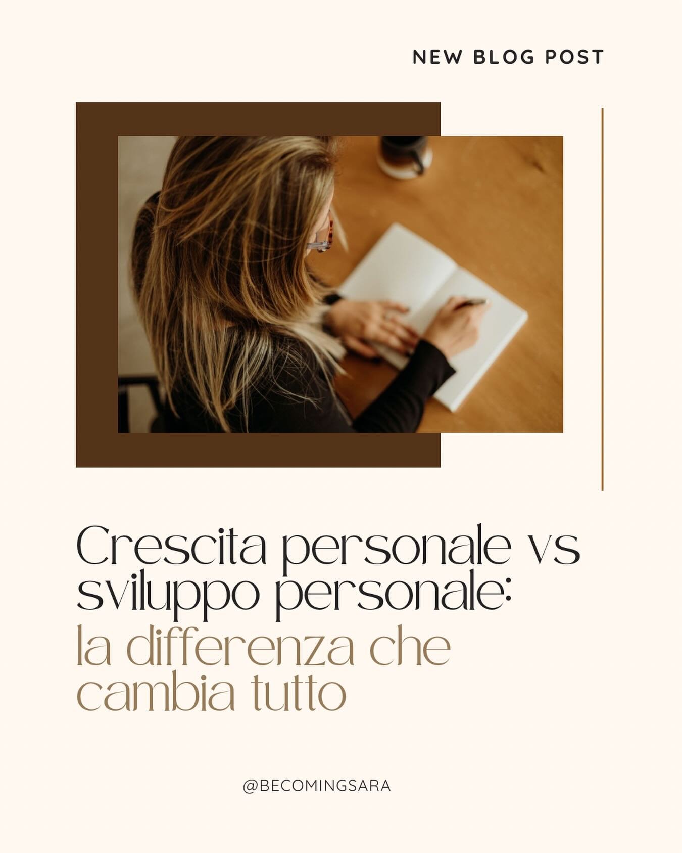 L&rsquo;errore pi&ugrave; grande che puoi fare &egrave; migliorare una versione di te che non hai ma scelto davvero.

Questo &egrave; il vero rischio di cui nessuno parla.
Che la crescita personale funzioni, 
Ma nella direzione sbagliata.

Che ti por