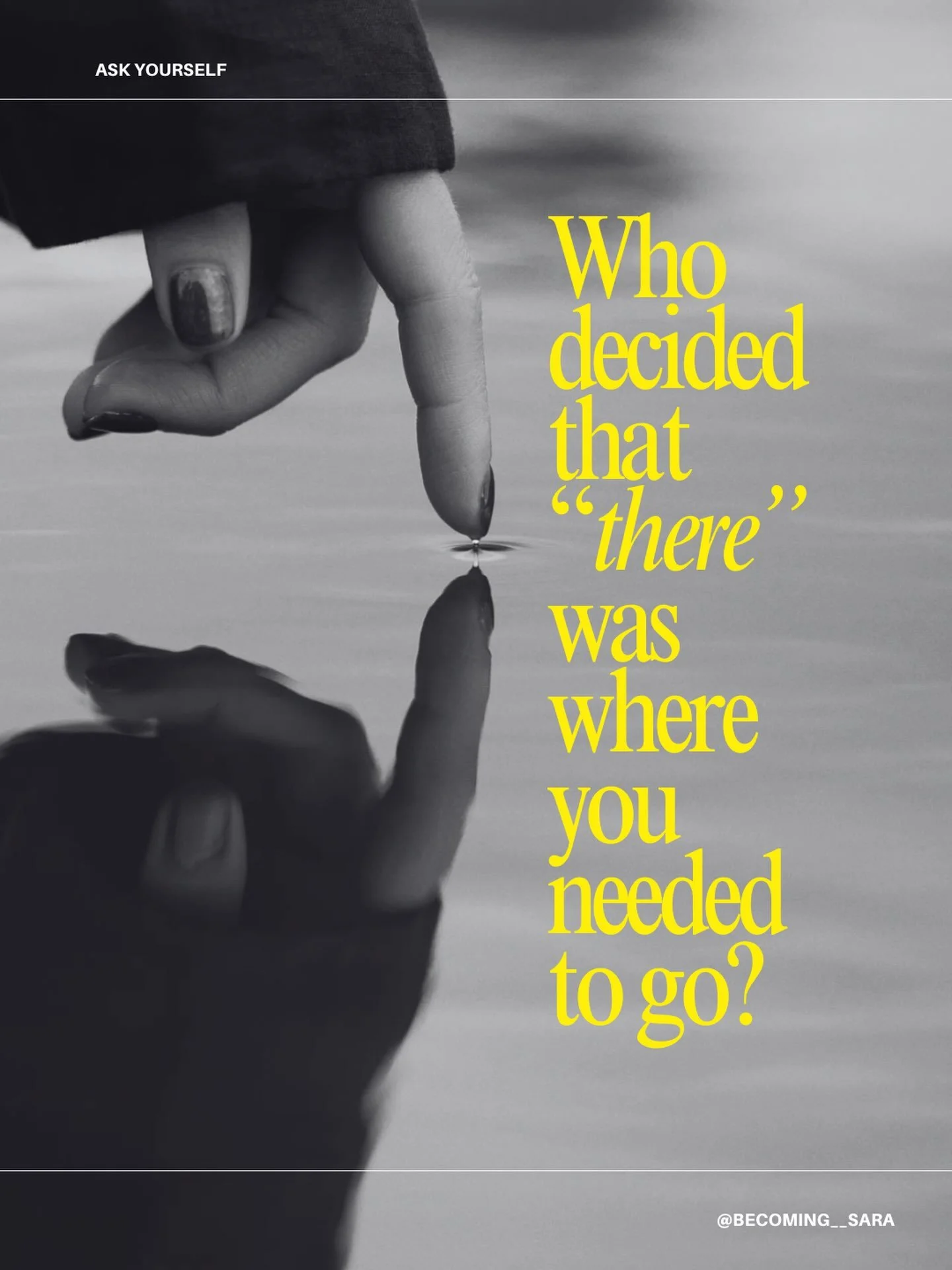 We learn what to want long before we learn how to question it.

Places we spend years trying to reach
without ever asking who put them on our map.

And so we move.

We make decisions.
We build lives.
We become very good at getting somewhere.

Sometim