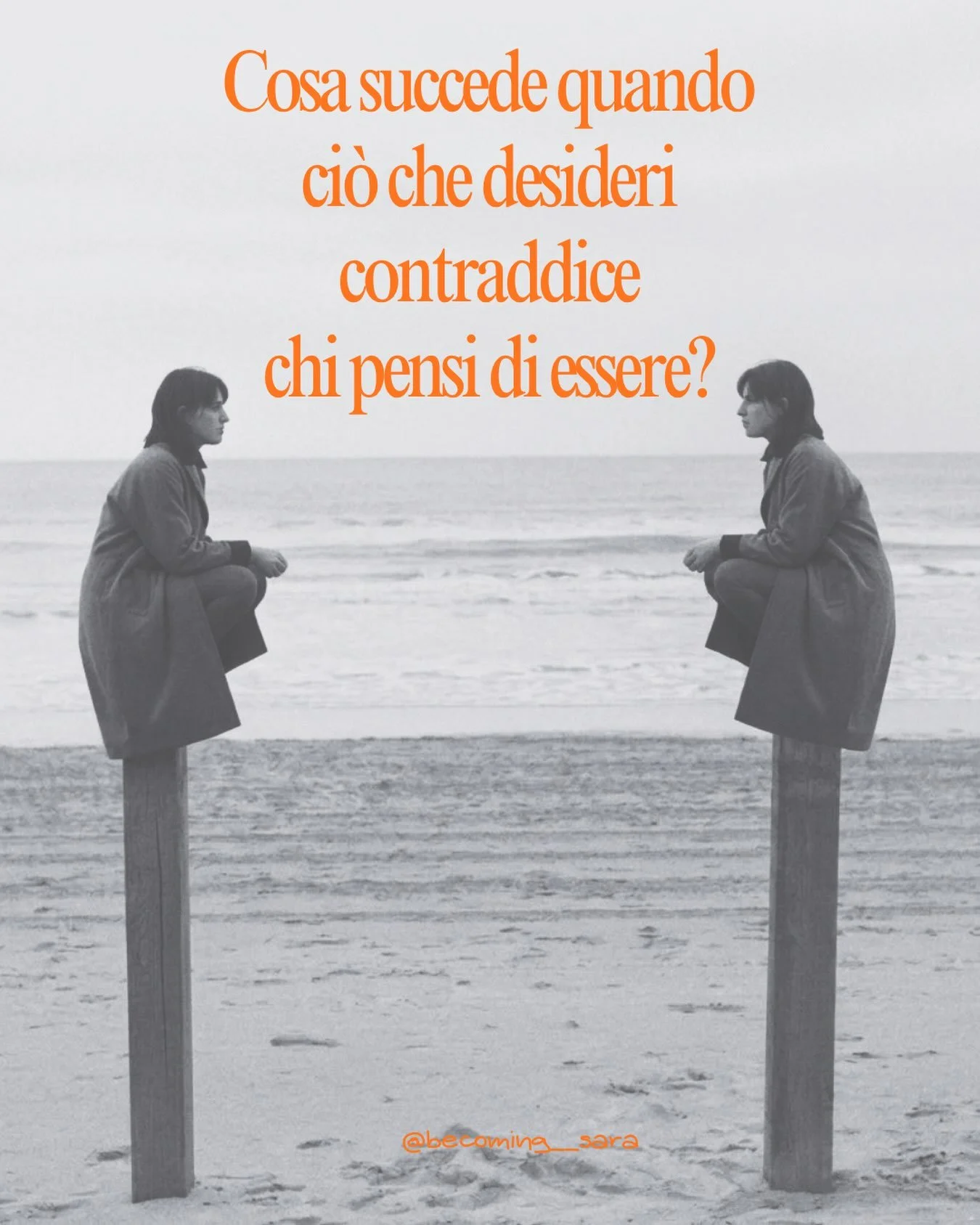 Una scelta pu&ograve; essere desiderata e, allo stesso tempo, sembrarci inaccettabile per ci&ograve; che significherebbe ammettere su noi stessi.

Possiamo desiderare di lasciare qualcosa in cui abbiamo creduto profondamente. E sentirci per questo, a