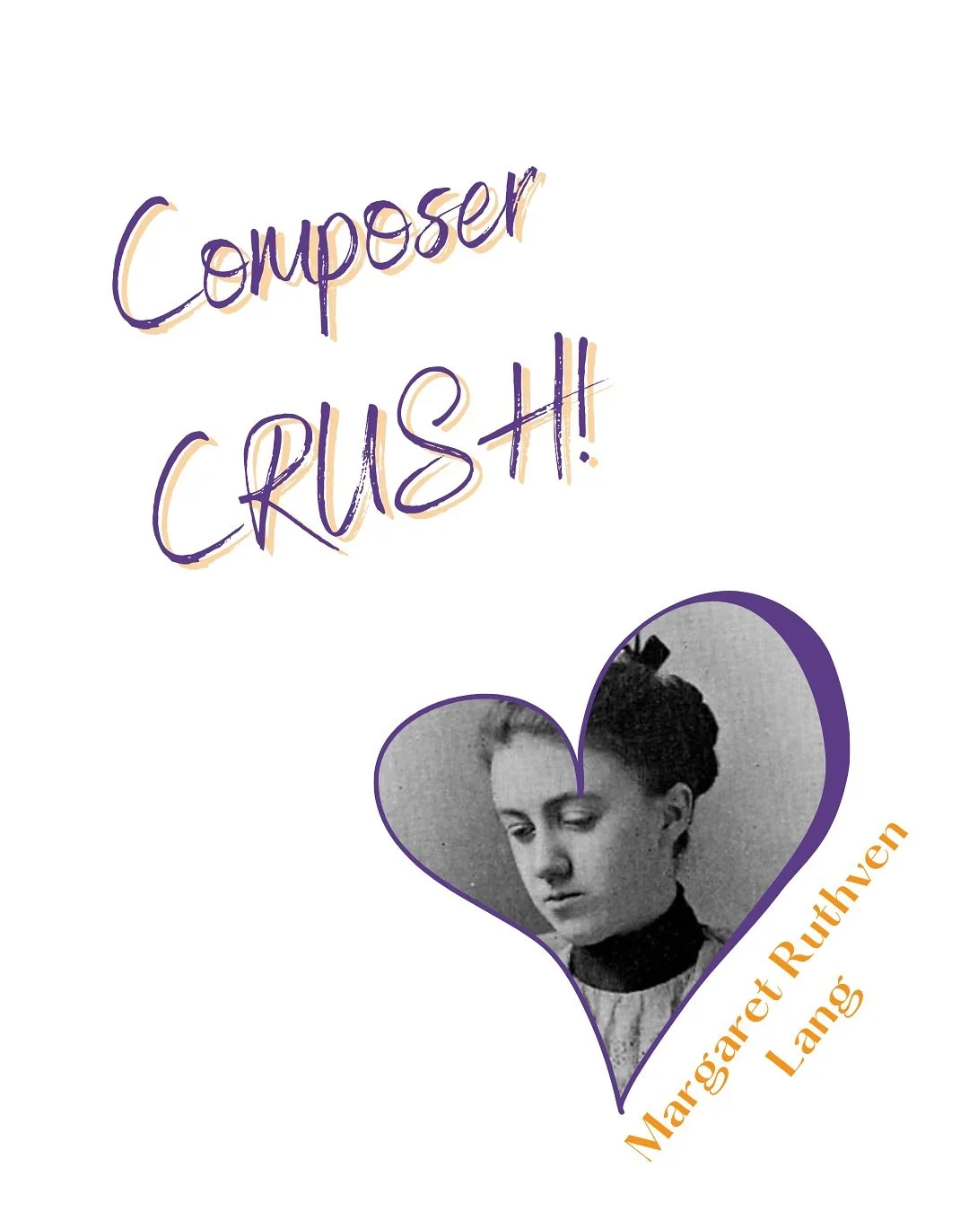 𝐂𝐎𝐌𝐏𝐎𝐒𝐄𝐑 𝐂𝐑𝐔𝐒𝐇 💝

American composer and violinist 𝕄𝕒𝕣𝕘𝕒𝕣𝕖𝕥 ℝ𝕦𝕥𝕙𝕧𝕖𝕟 𝕃𝕒𝕟𝕘 (1867-1972) was the first woman to have a work performed by a major Orchestra in the United States. 

Her parents were very close with Cosima and 