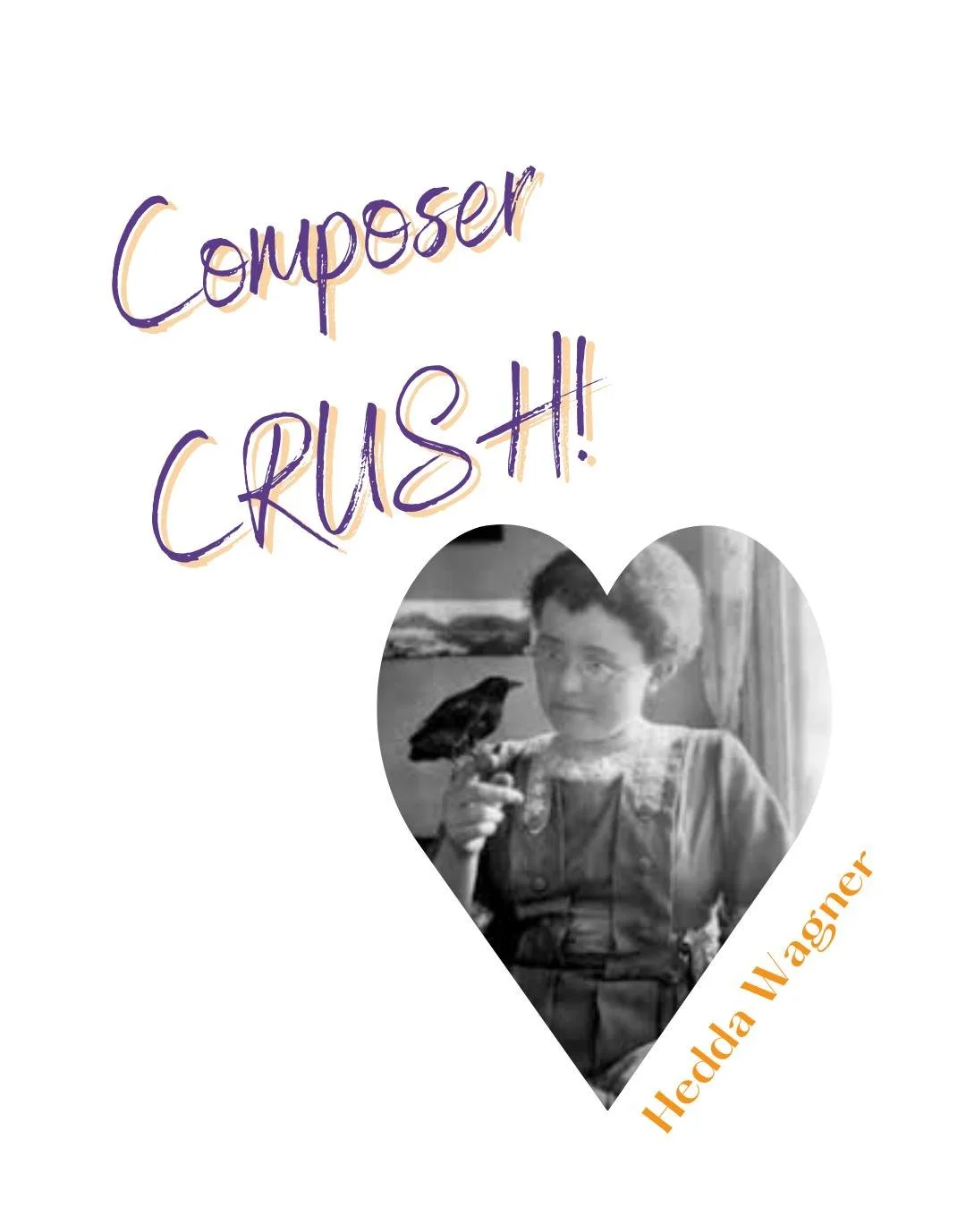 𝖢𝗈𝗆𝗉𝗈𝗌𝖾𝗋 𝖢𝗋𝗎𝗌𝗁!💘🎼

ℍ𝕖𝕕𝕕𝕒 𝕎𝕒𝕘𝕟𝕖𝕣 (1876-1950) was both a talented composer and a productive journalist. As a such she worked hard to spread pacifist positions and warned against militarism and war-waging. But history dealt her 