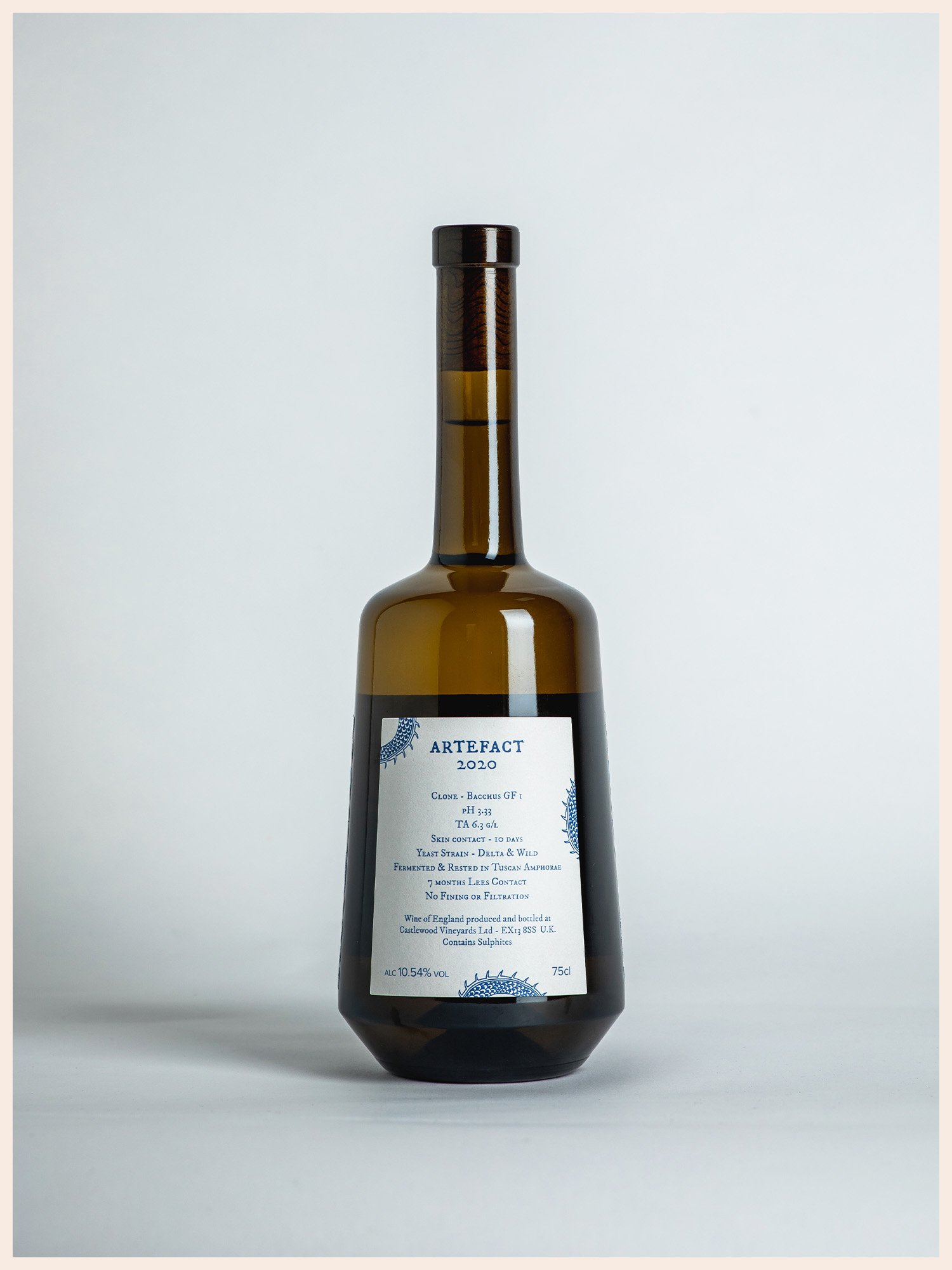 Artefact Wine A Moment in Wine 2020 Bacchus Bottle Porcelain Label Image 3