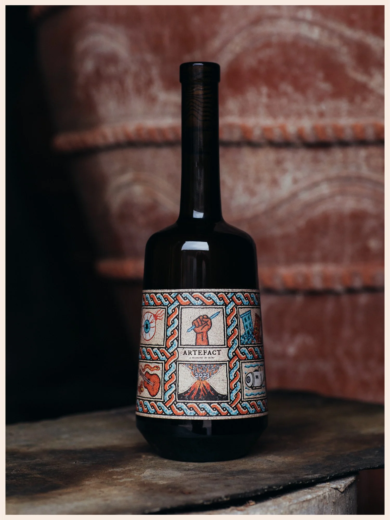 Artefact Wine A Moment in Wine 2023 Bacchus Bottle Mosaic Label Image 3