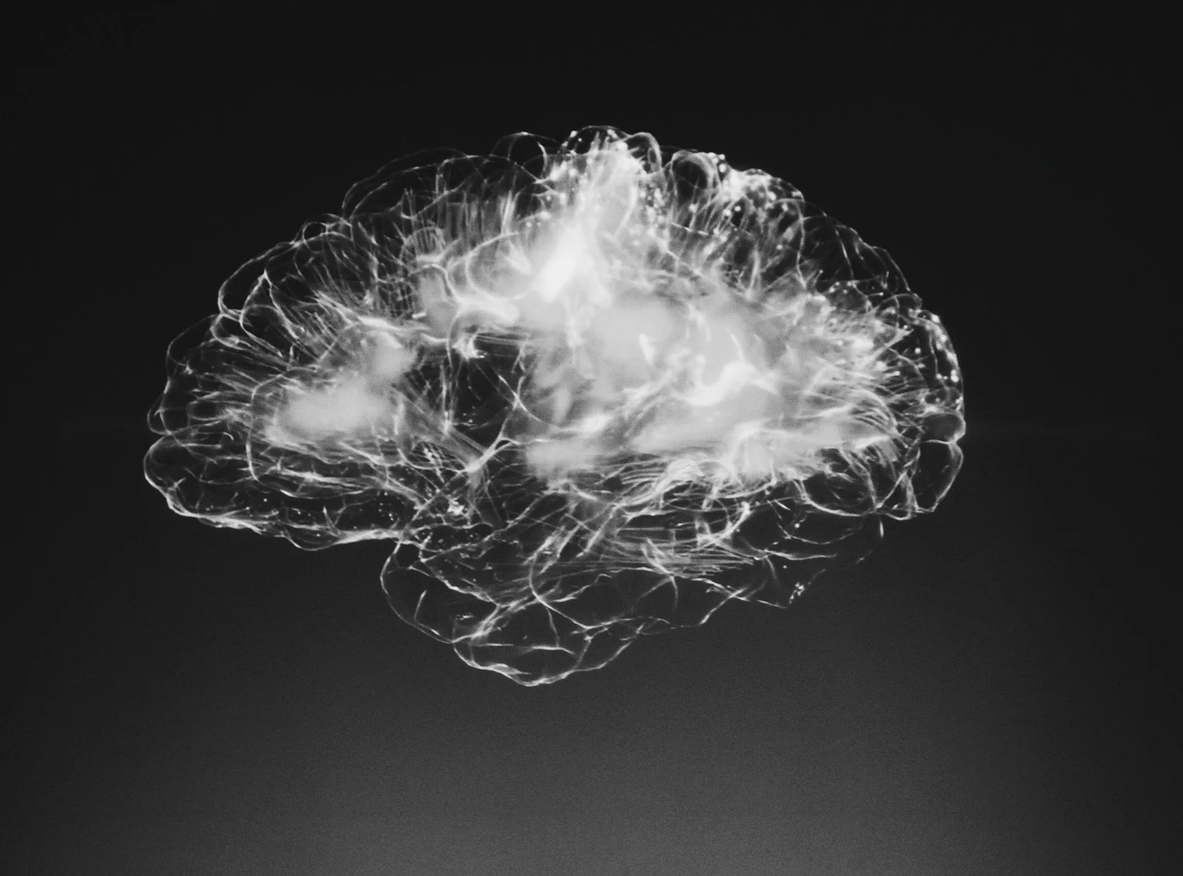 Abstract representation of a brain with neural connections