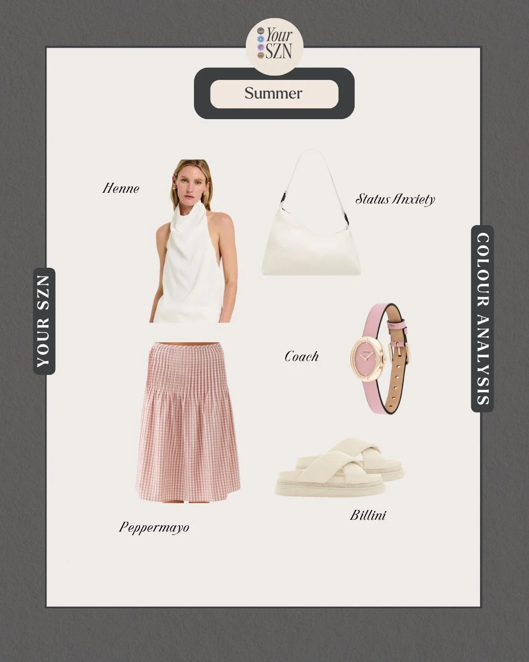 Think breezy silhouettes, pastel touches, and a quiet elegance that never needs to shout to be noticed. 

#summerstyle #outfitinspo #colouranalysis #summeroutfit #personalstyle #wardrobeinspo #colouranalysis